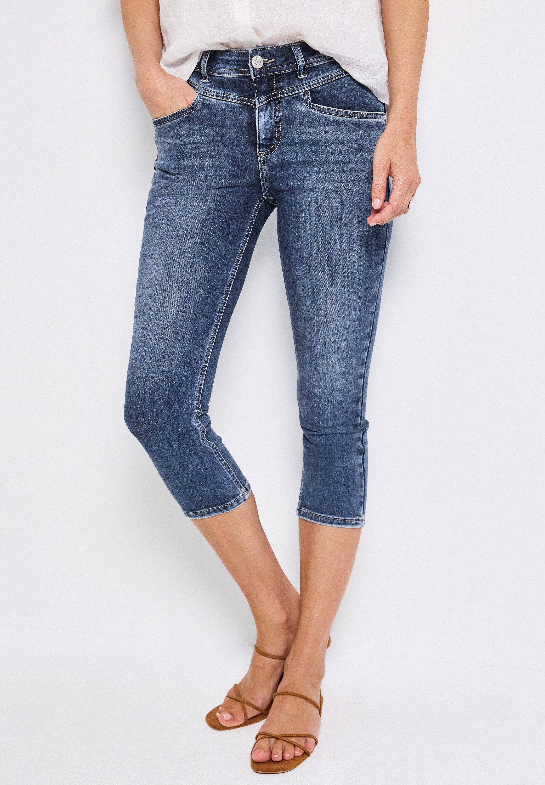 STREET ONE Slim-fit-Jeans aus Baumwolle mit günstig online kaufen