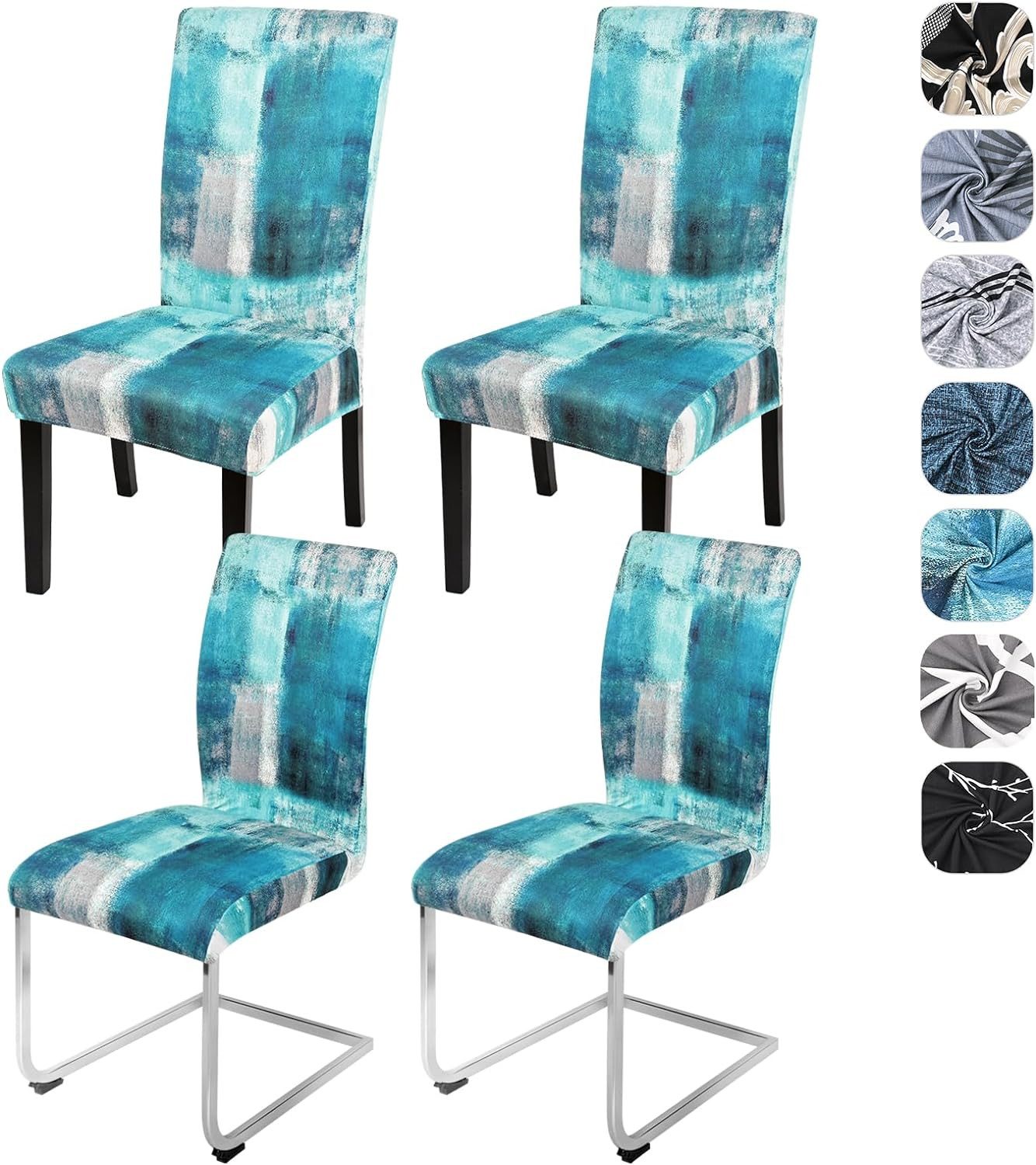 Coonoor Stuhlhusse Stretch Stuhlhussen Set,Elastischer Jacquard-Esszimmerst günstig online kaufen