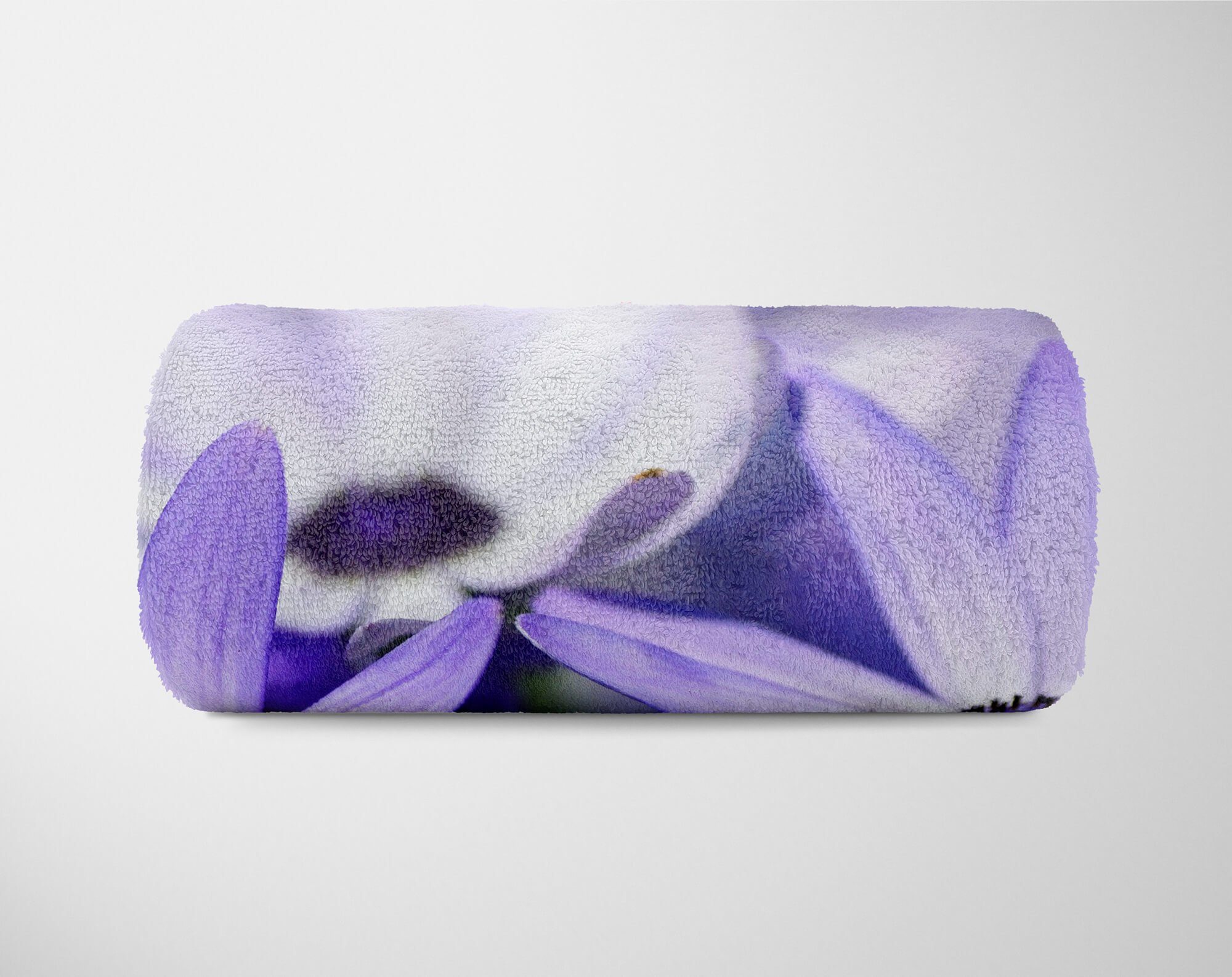 (1-St), Blüten Handtuch Strandhandtuch Art Baumwolle-Polyester-Mix Handtücher Blumen mit Naha, Handtuch Fotomotiv Saunatuch Kuscheldecke Sinus