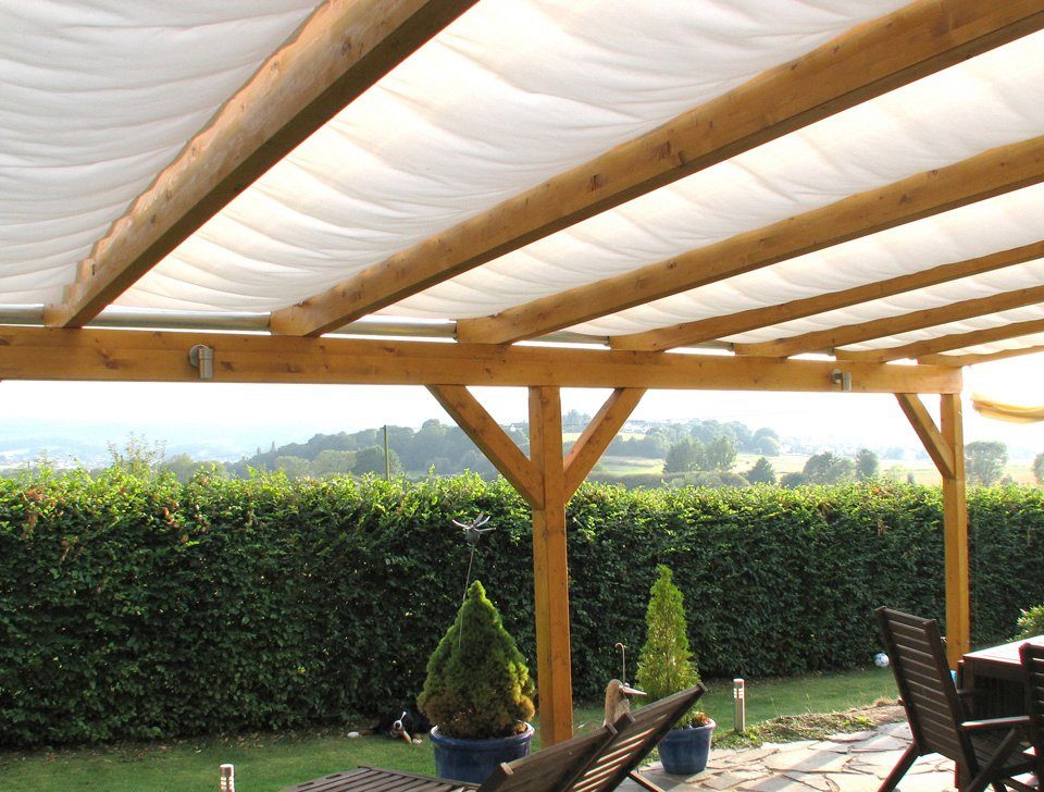 Floracord Sonnensegel, 714 x 250 cm mit 7 Feldern