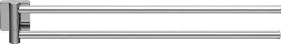 Lenz Doppelhandtuchhalter RAIN, 2-teilig, schwenkbar, 40 cm, chrom