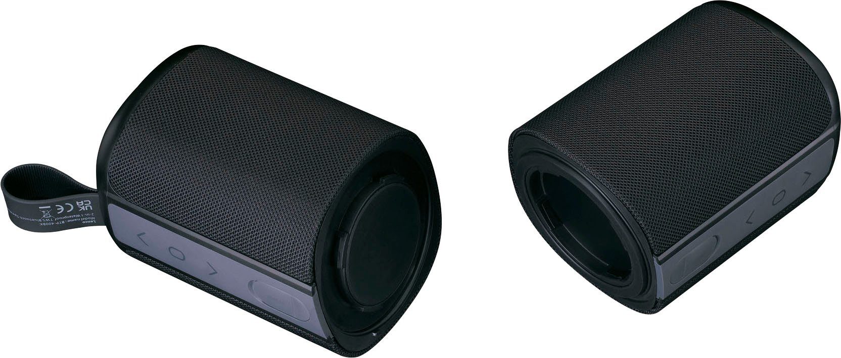 Lenco BTP-400BK 2.0 Bluetooth-Lautsprecher (20 W) | Lautsprecher
