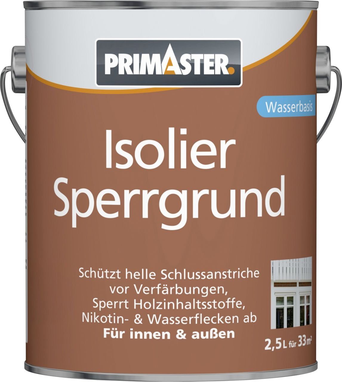 Primaster Isoliergrundierung Primaster Isoliersperrgrund weiß 2,5 L