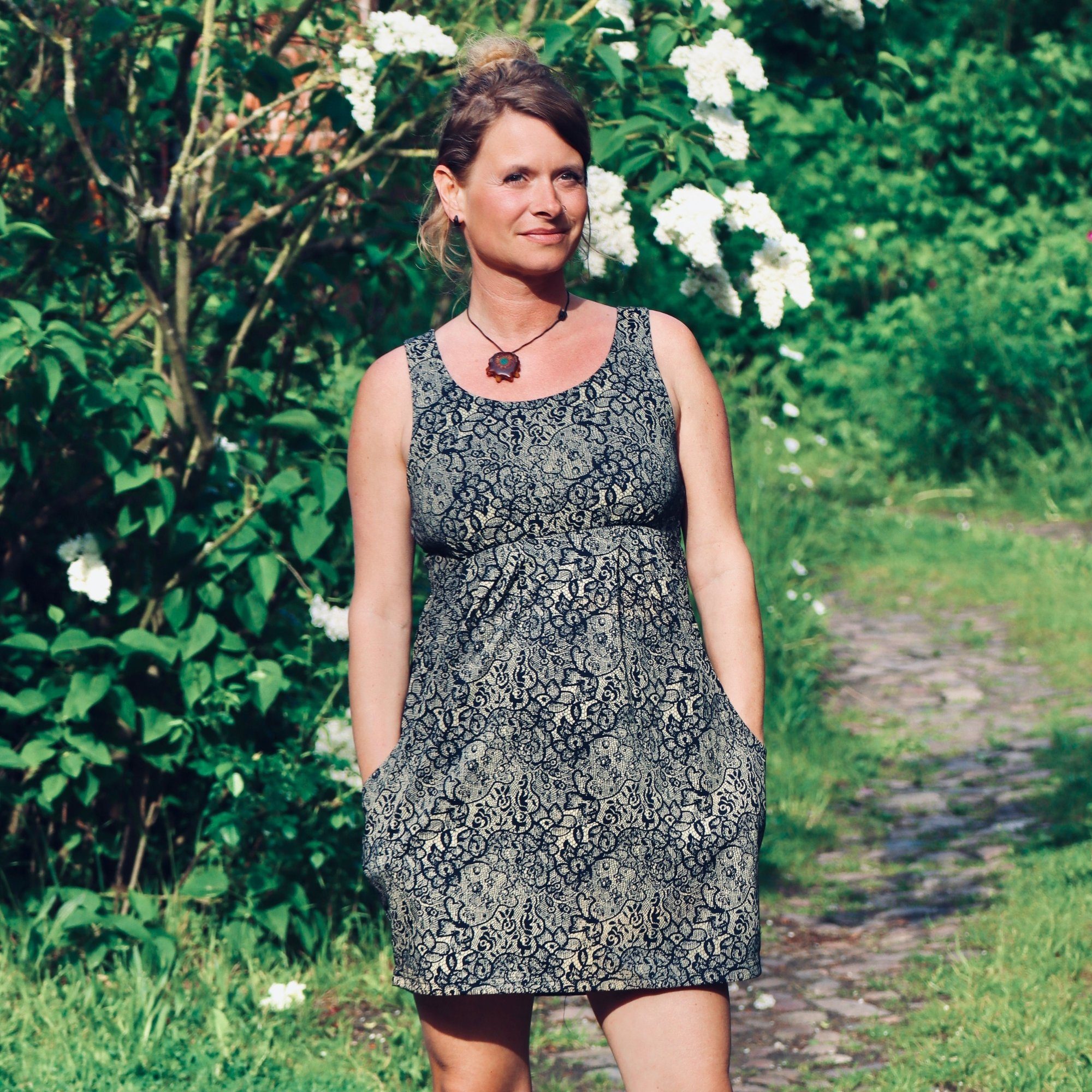 Tunikakleid Kleid aus weichem stretchigem Jerseystoff Onesize ca. Gr. S-M
