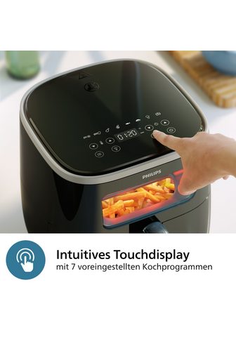 Philips Karšto oro gruzdintuvė Airfryer XL HD9257/88 su 56 l Sichtfenster 1700 W RapidAir Technologie Digitalem Display