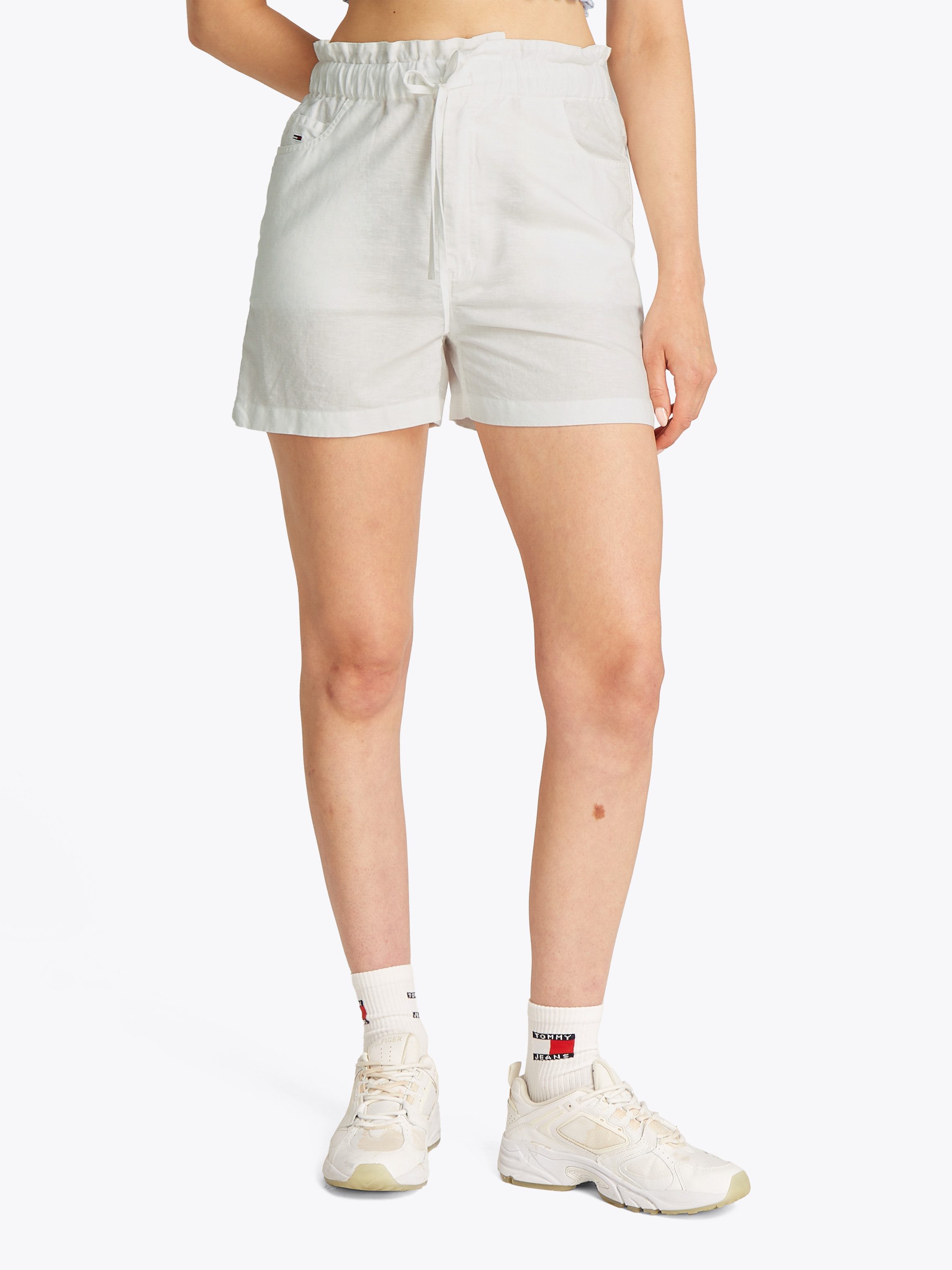 Tommy Jeans Shorts TJW COTTON LINEN SHORT mit Rüsche