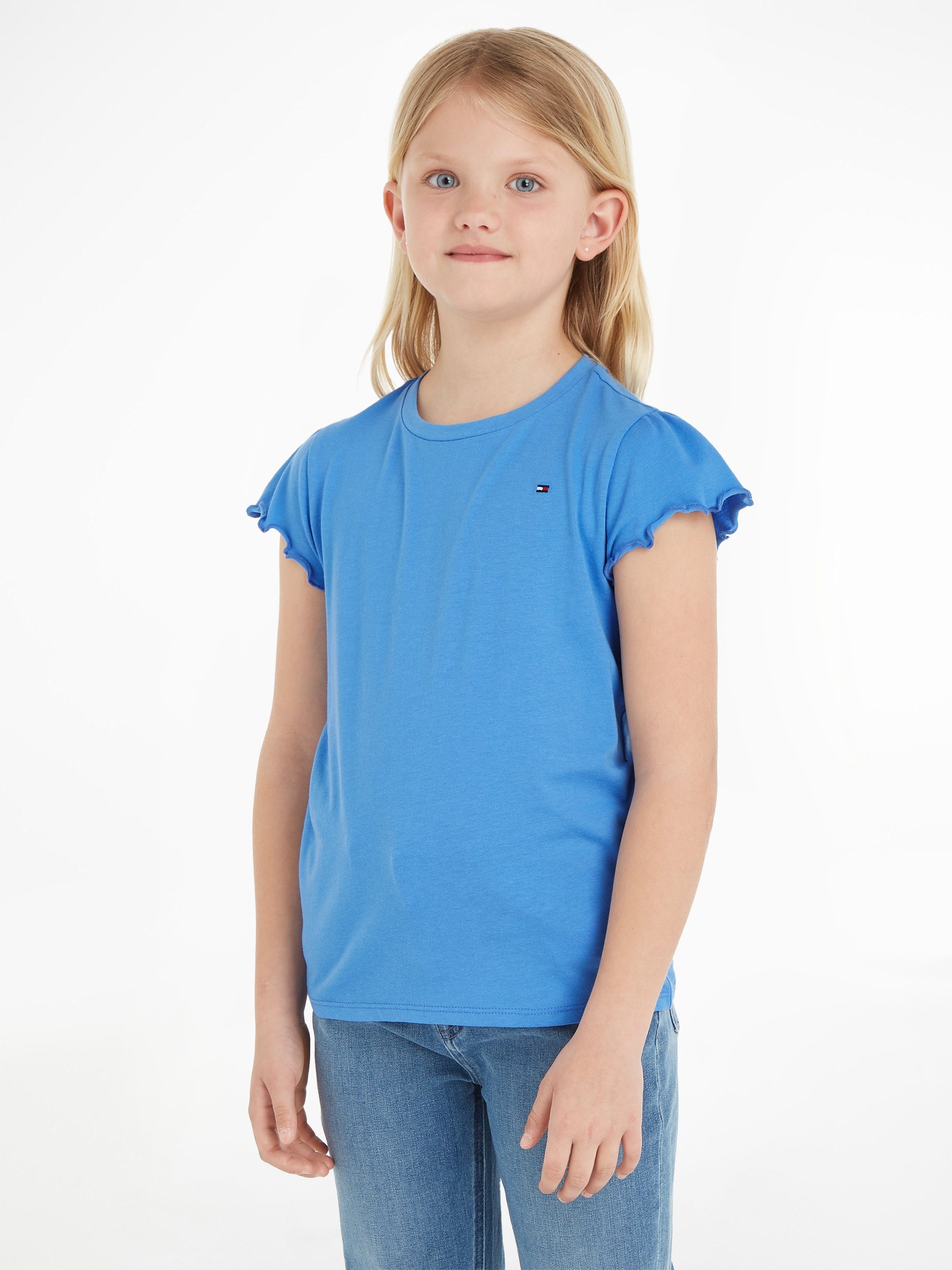 Tommy Hilfiger T-Shirt TOP ESSENTIAL SLEEVE für RUFFLE Blue_Spell Babys