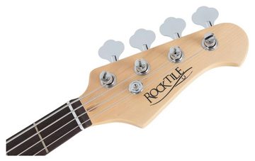 Rocktile E-Bass Fatboy II Jazz-Style Bassgitarre, Spar-Set, inkl. Combo-Verstärker und Kabel, 2 Single Coil Tonabnehmer - inkl. Combo-Verstärker und Kabel