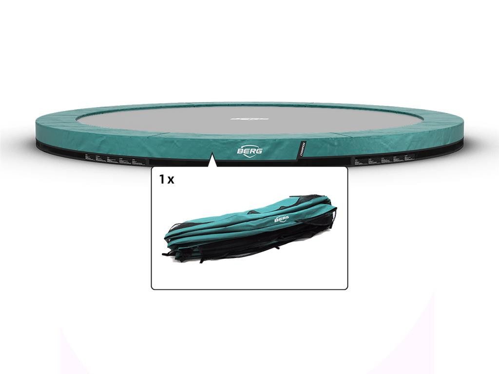 Trampolin-Randabdeckung Ersatzteil 430 cm rund grün - Champion InGround Federabdeckung