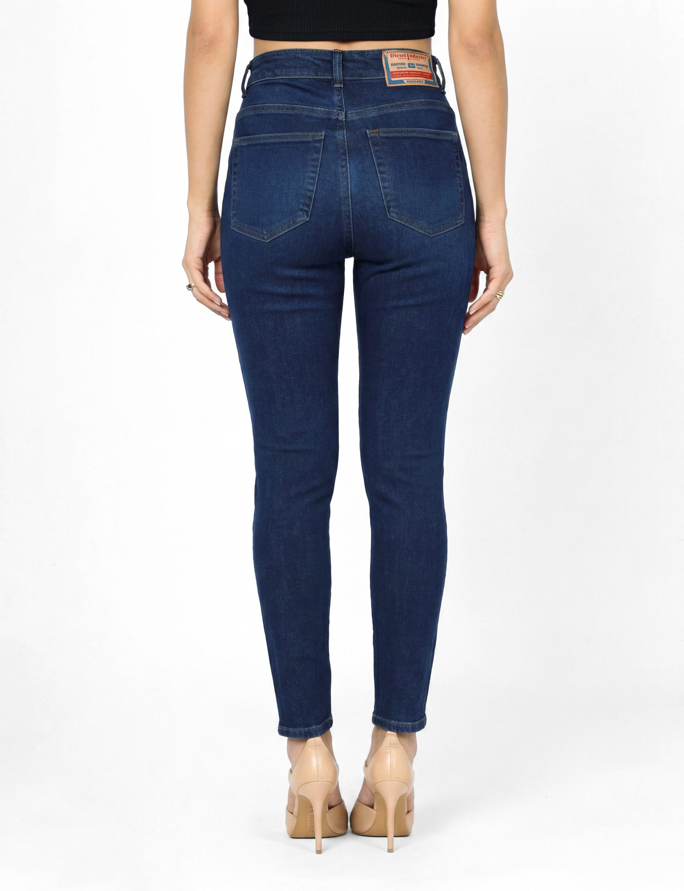 Diesel Skinny-fit-Jeans High Waist - SLANDY-HIGH 09C19 Knöchelfrei, Hoher Stretch