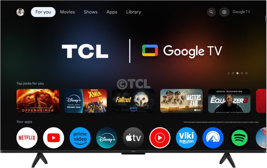 TCL 55P79K QLED-Fernseher (55.0 Zoll, 3840 × 2160, Smart TV, Dolby Vision, HDR10, HDR10+, HLG)