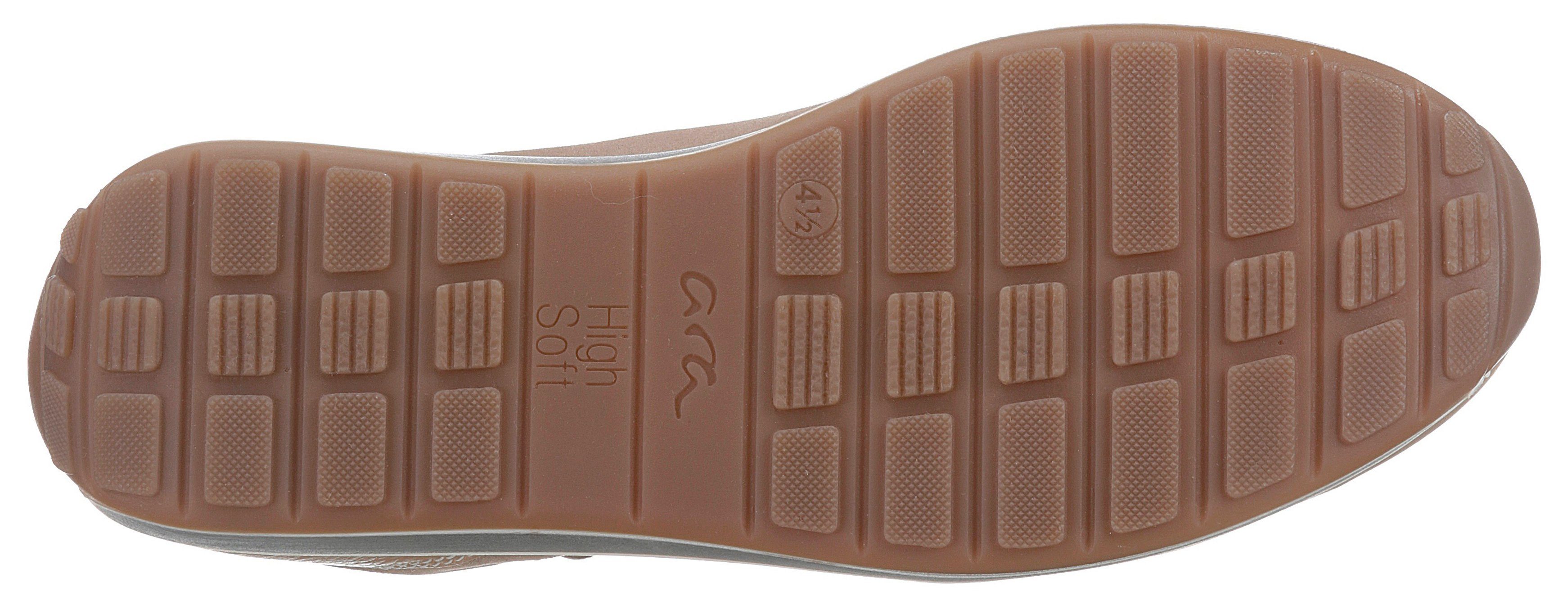 eigene für OSAKA Sneaker Einlagen geeignet, G-Weite sand-silberfarben Ara