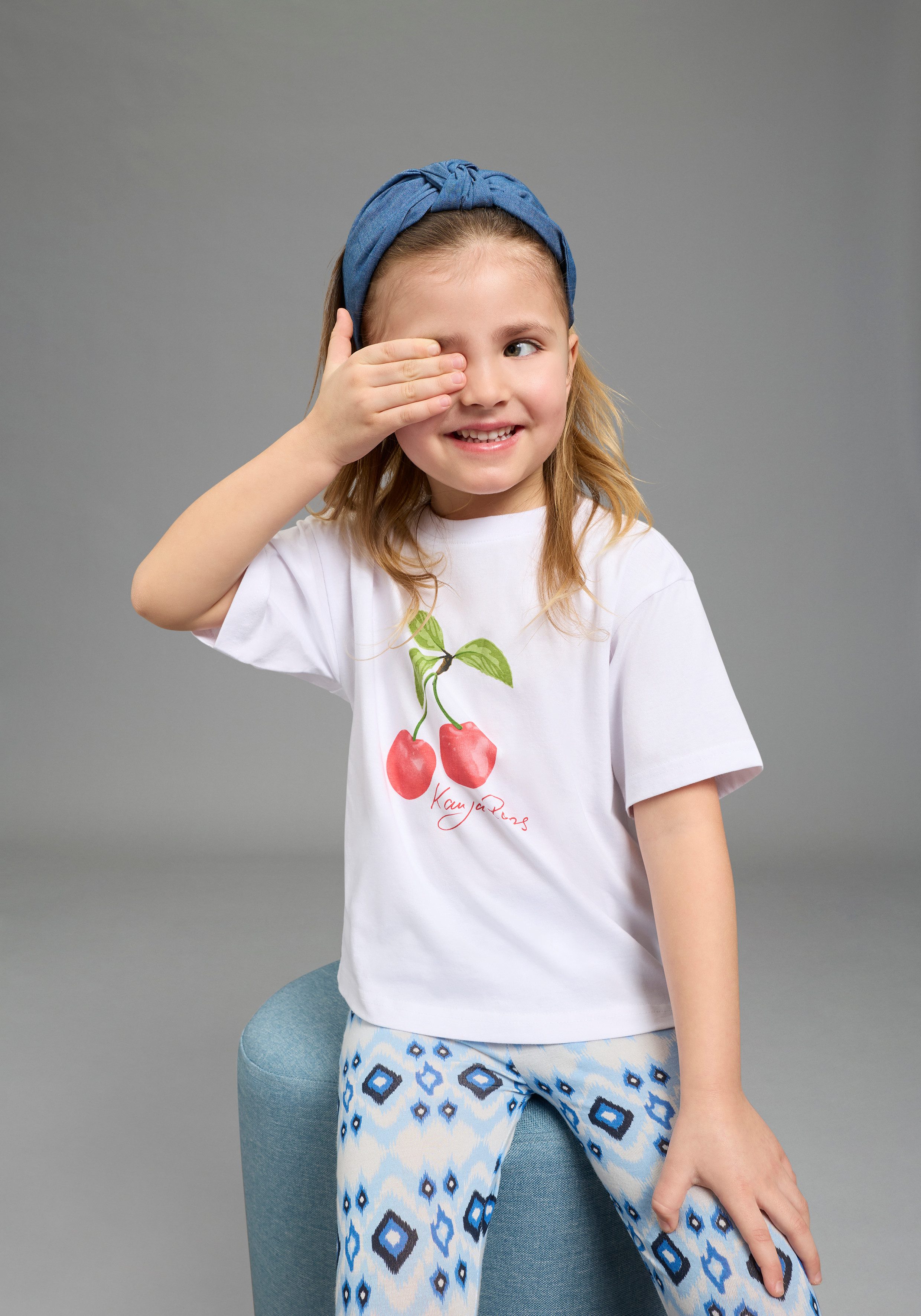 KangaROOS T-Shirt Kangaroos 2er Pack T-Shirts mit Kirschen- und Zitronenprint (Packung, 2-tlg., 2) modischer Stil, Kurzarm, mit trendigen Drucken und Logodruck
