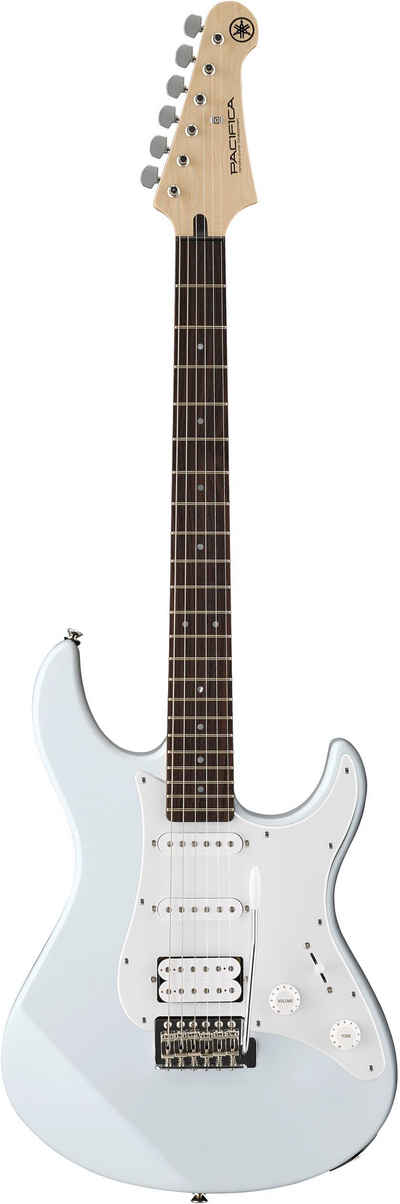 Yamaha E-Gitarre Pacifica, PA012WHIIFRA, white, inklusive Fretello-Schritt-für-Schritt-Gitarren-App