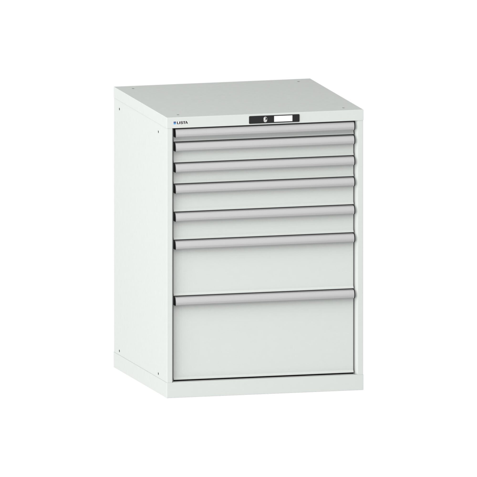 LISTA Werkzeugschrank Lista Schubladenschrank 36x36E (BxTxH) 717x725x1000mm KEY Lock R7035