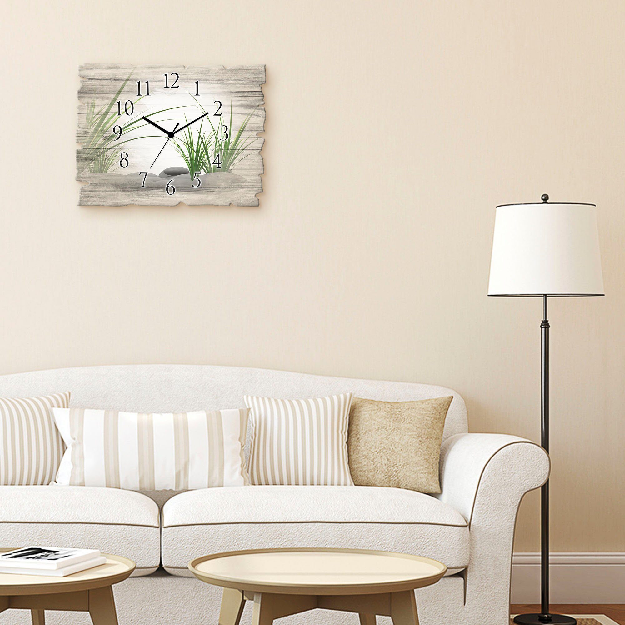 Artland Wanduhr 3 D Steine (wahlweise mit Quarz- oder Funkuhrwerk, lautlos günstig online kaufen