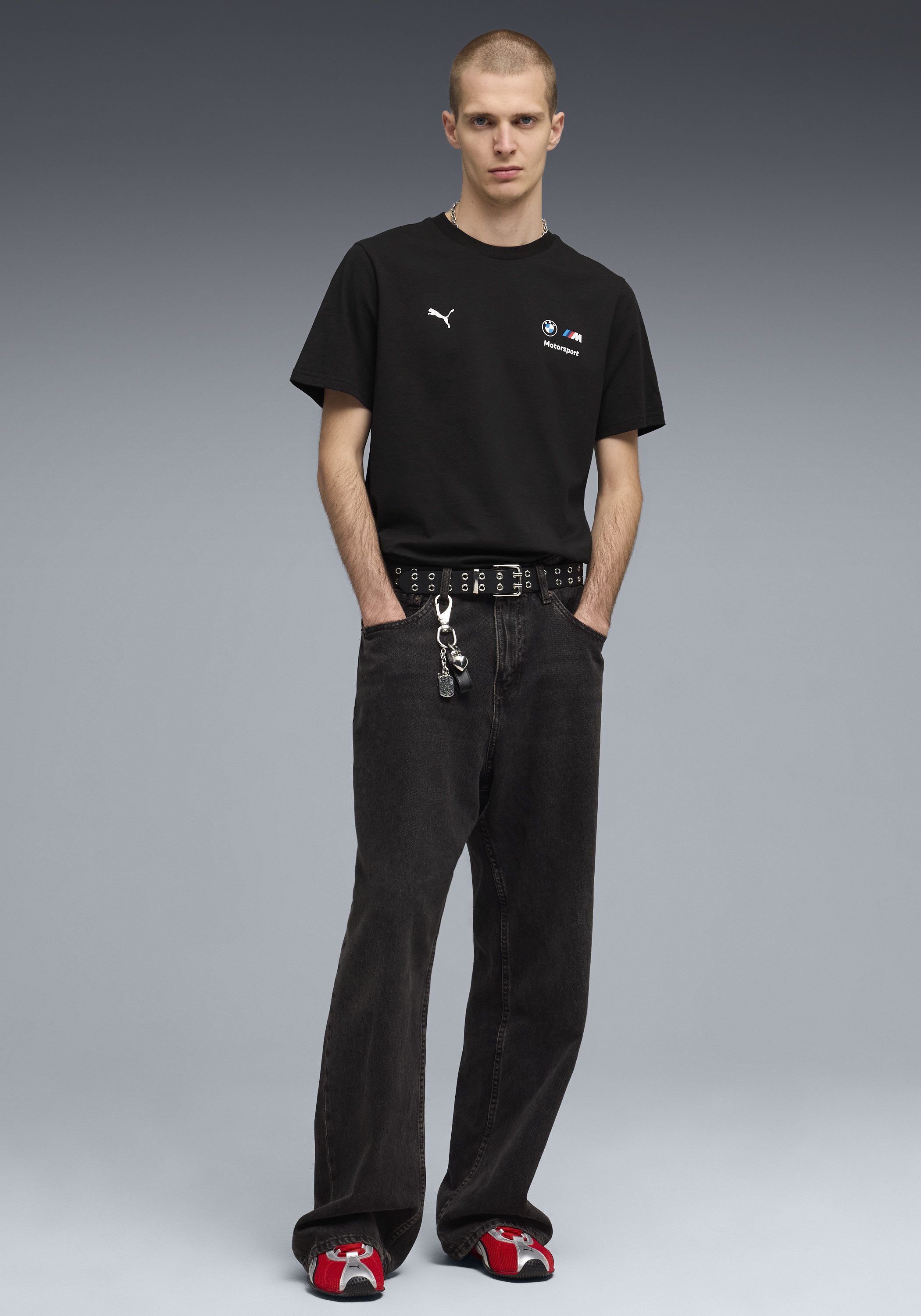 PUMA T-Shirt BMW MMS ESS LOGO TEE Regular Fit, Kurzarm, Rundhalsausschnitt, für Motorsport-Fans