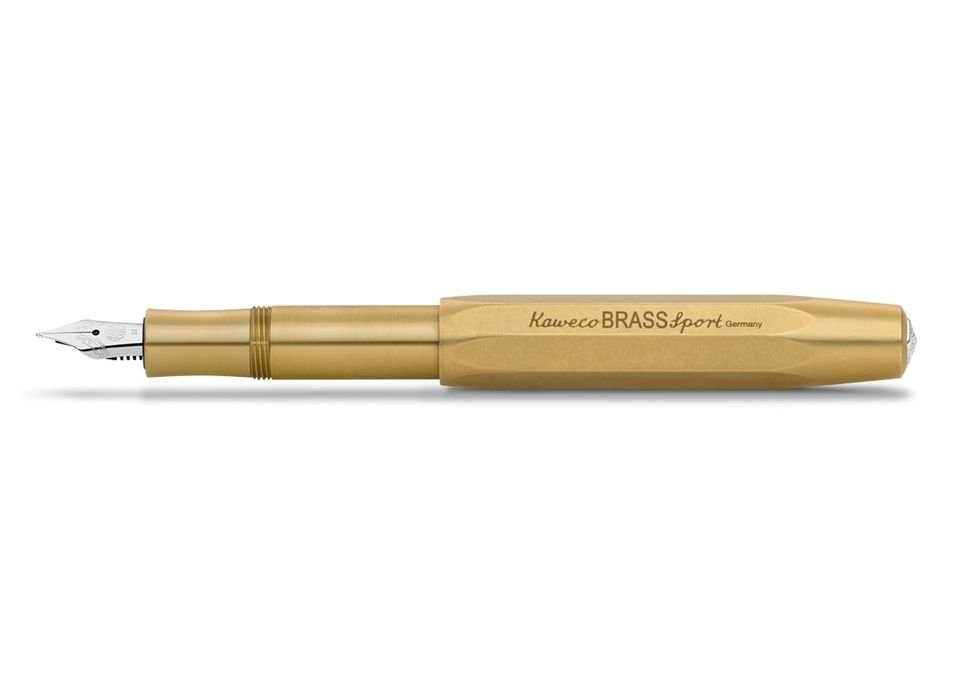 Kaweco Füllfederhalter BRASS SPORT Füllhalter, Messing, Federbreite M