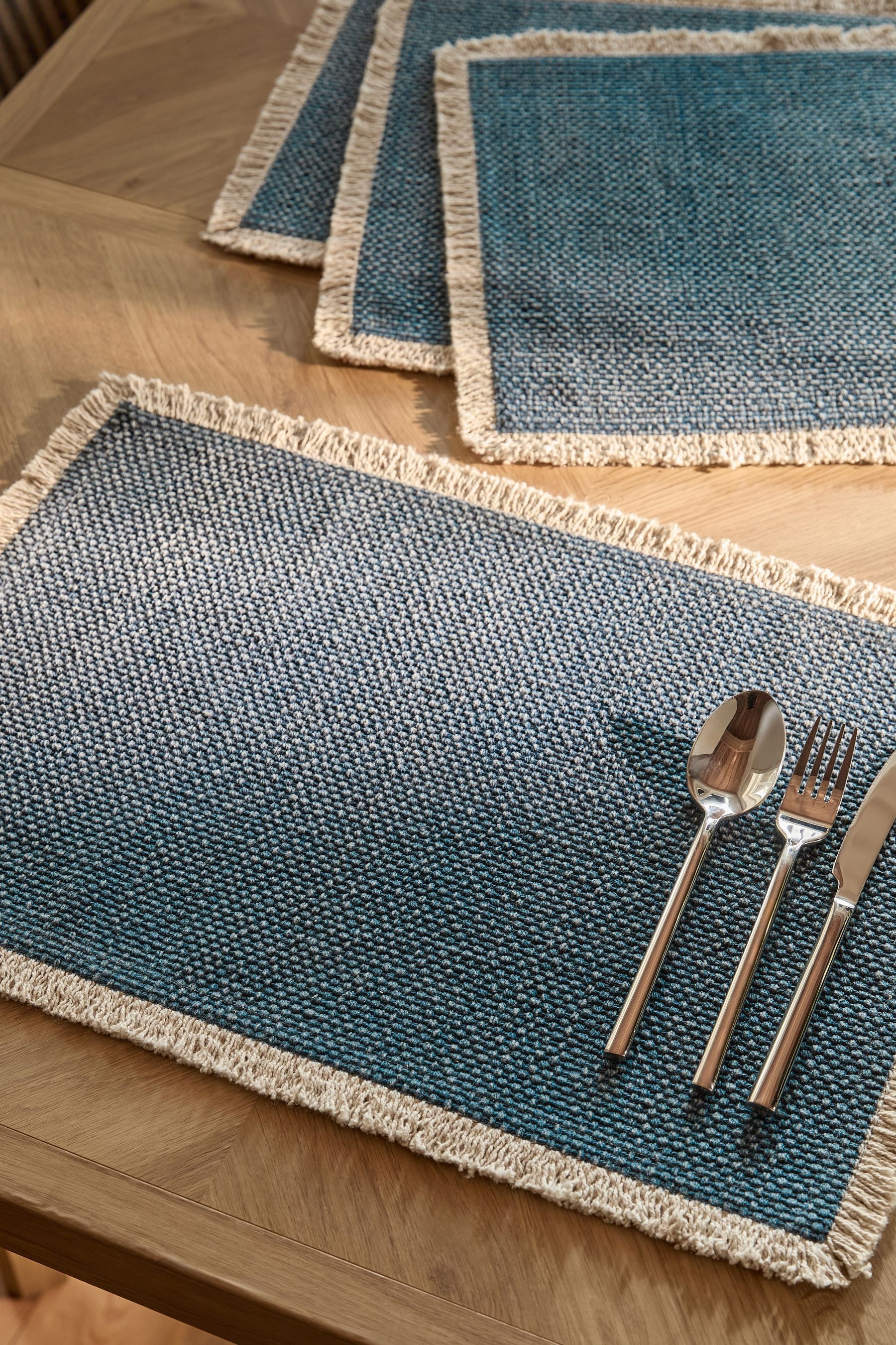 Next Platzset Geflochtene Platzsets mit Fransen, günstig online kaufen