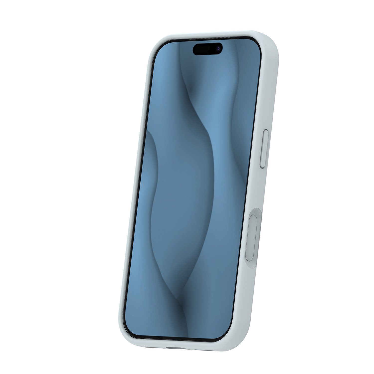 TFO Handyhülle Silikon Thin Mag kompatibel mit iPhone 18 Pro Max Silber Hülle 6,9, Magnetring und weiches Mikrofaser-Innenfutter – Bild 3 von 4