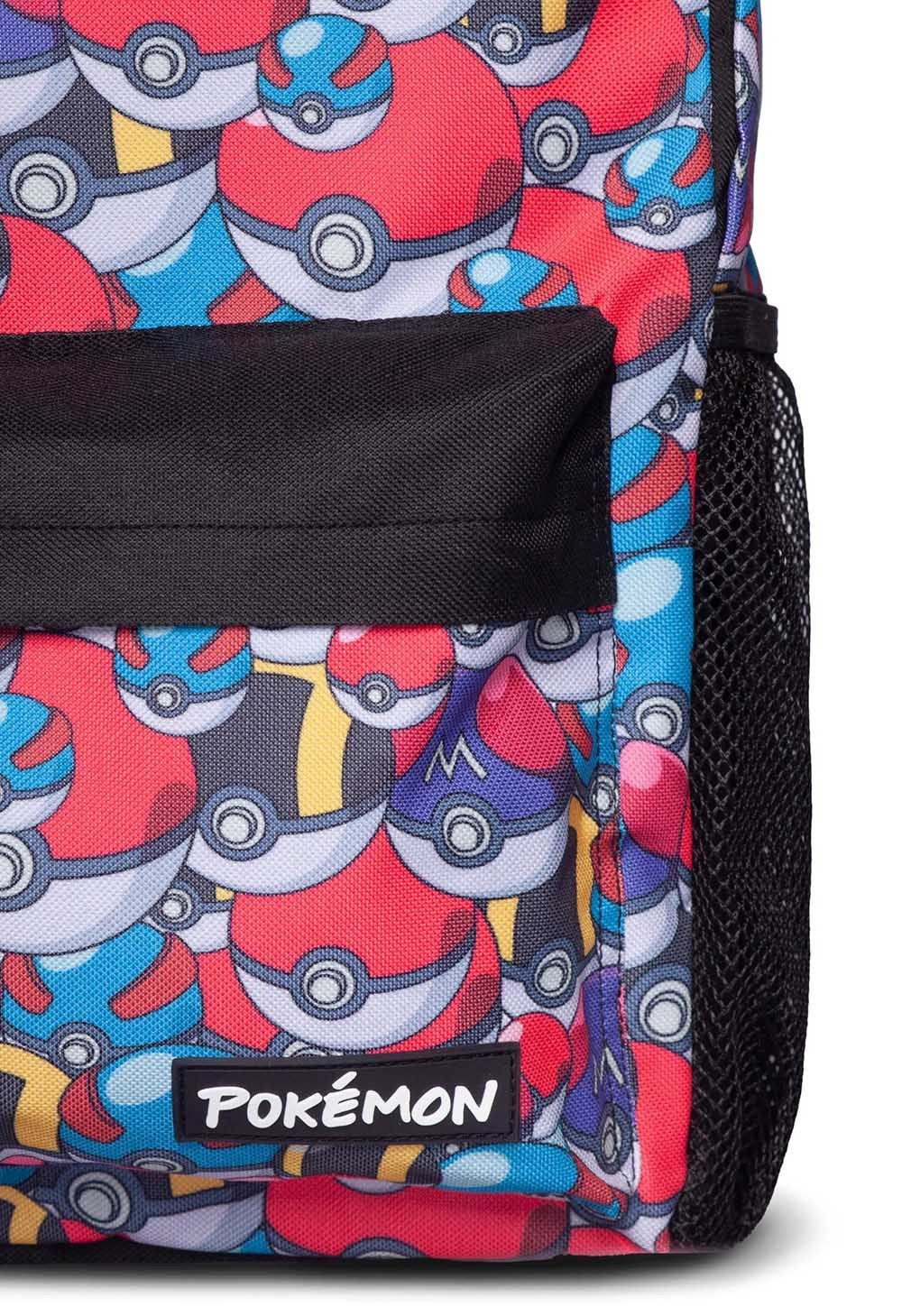POKÉMON Rucksack Pokéballs Basic AOP, Meisterball Hyperball Anime Manga Backpack