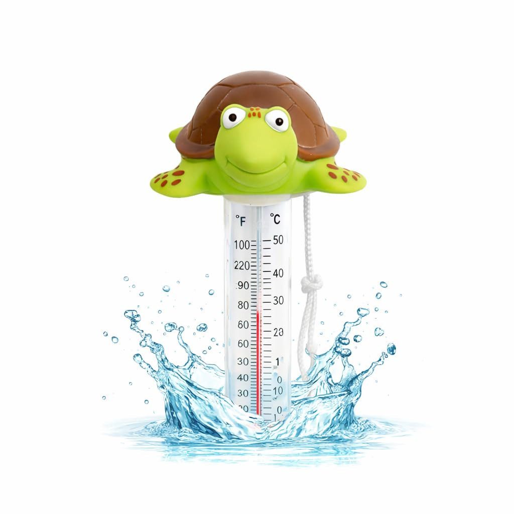 TK Gruppe Schwimmthermometer Schwimmendes Pool Thermometer – Wasserthermometer für Pool, Whirlpool
