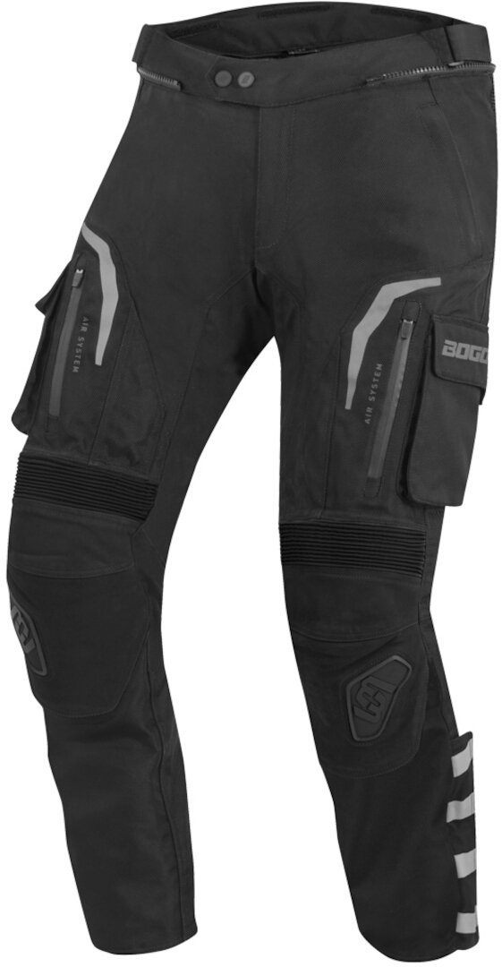 Bogotto Motorradhose Explorer-Z wasserdichte Motorrad Leder-/Textilhose Knieprotektoren enthalten,herausnehmbares Innenfutter,herausnehmb