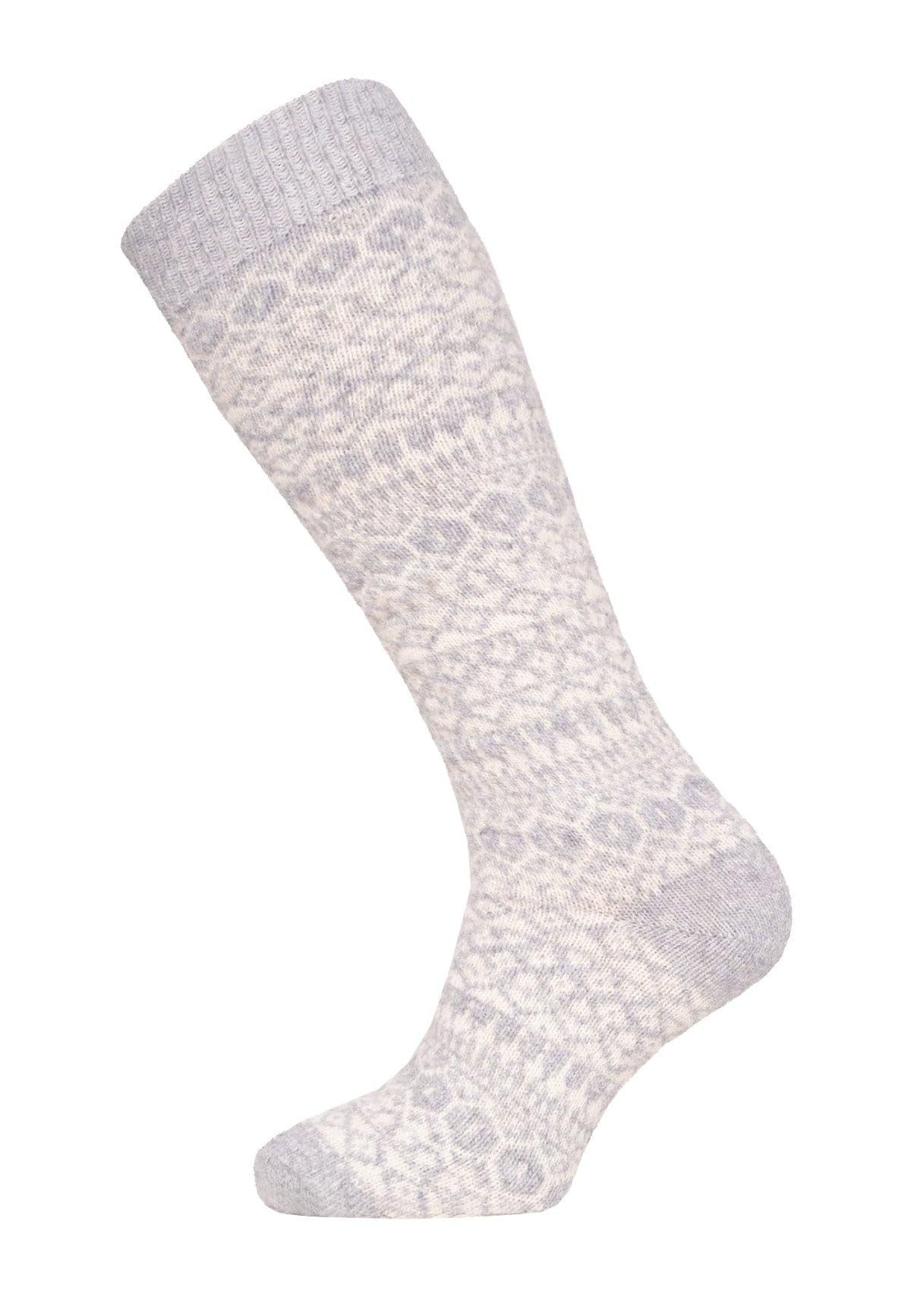 HomeOfSocks Гольфы Kniestrumpf 70% Lammwolle Skandinavisches Design Feine und strapazierfähige Lambswool Гольфы