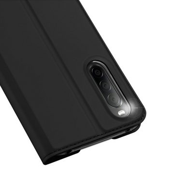 Dux Ducis Handyhülle Buch Tasche für Xiaomi Poco F4 GT schwarz 6,67 Zoll, Kunstleder Schutzhülle Handy Wallet Case Cover mit Kartenfächern