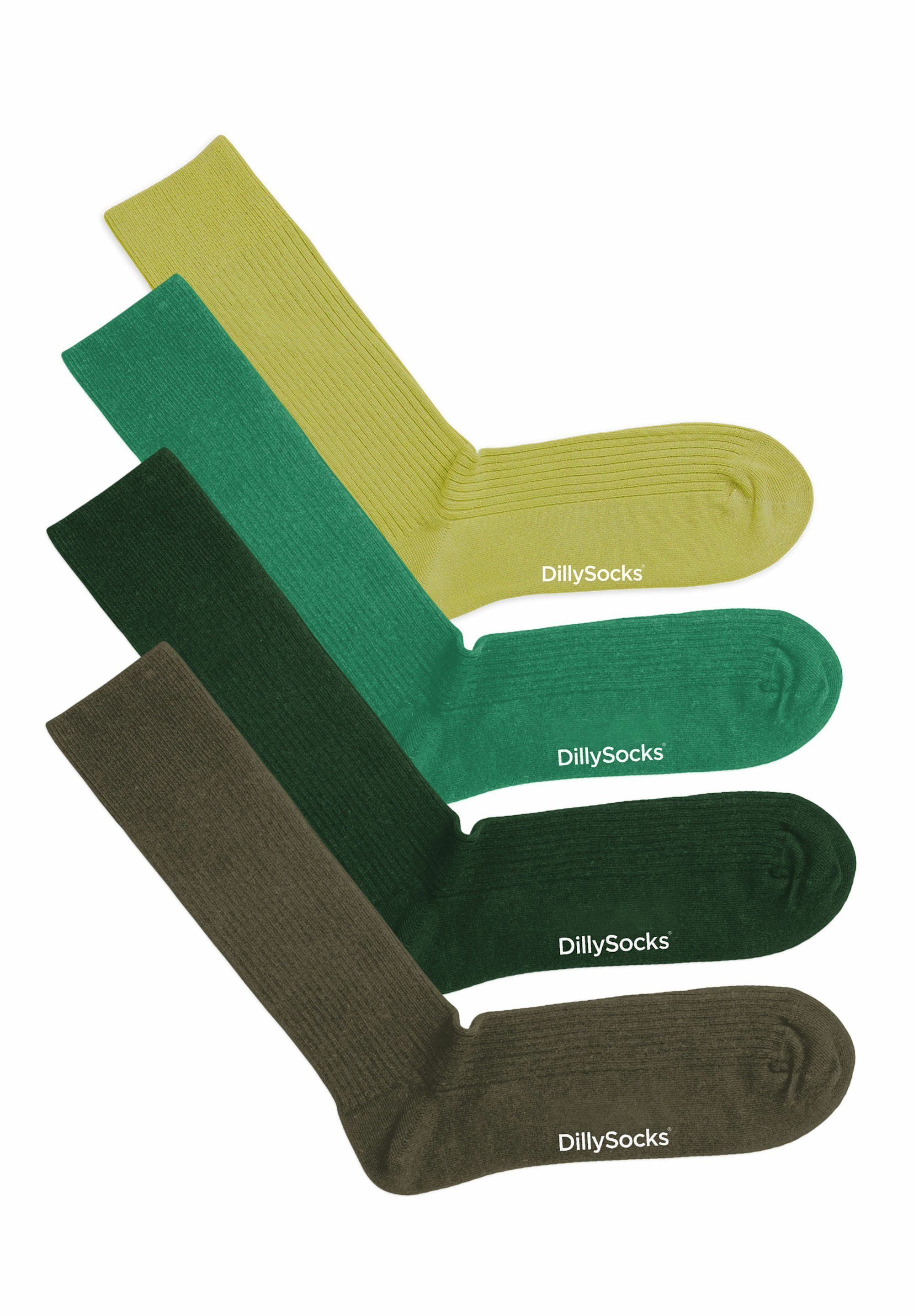 DillySocks Basicsocken Premium Ribbed Collection aus nachhaltiger Baumwolle, recyceltes Polyamid
