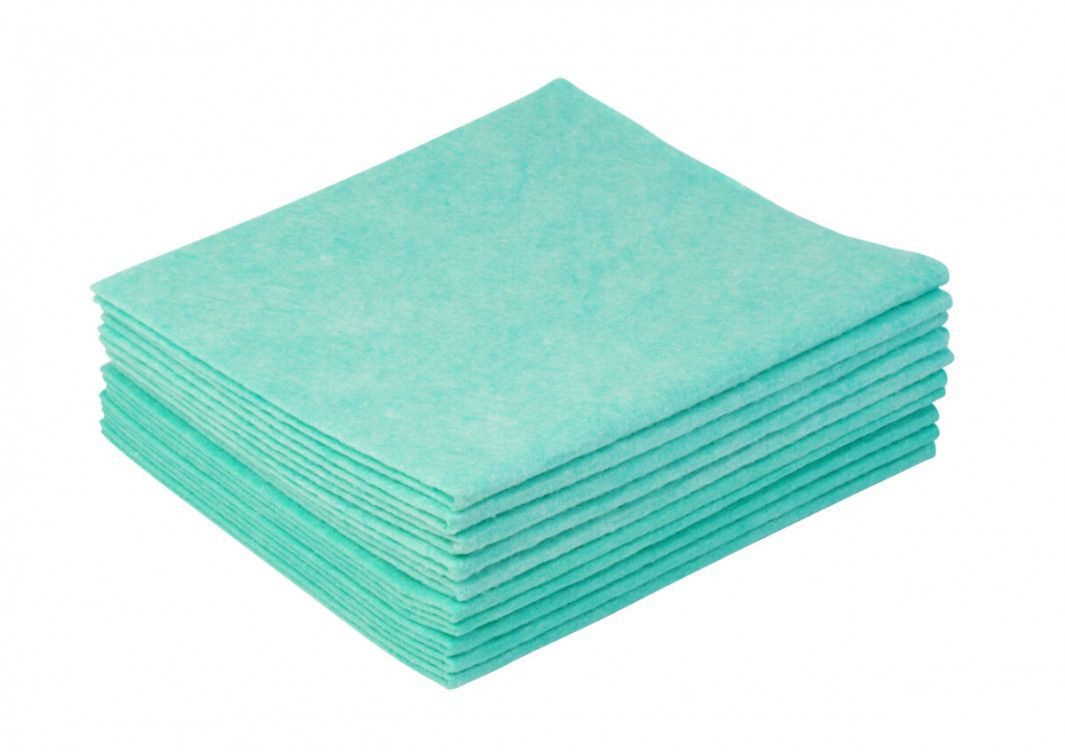 MEIKO MEIKO 220002143 Thermovliestuch - 38 x 40 cm, glatt, grün, 10 Stück Reinigungstuch