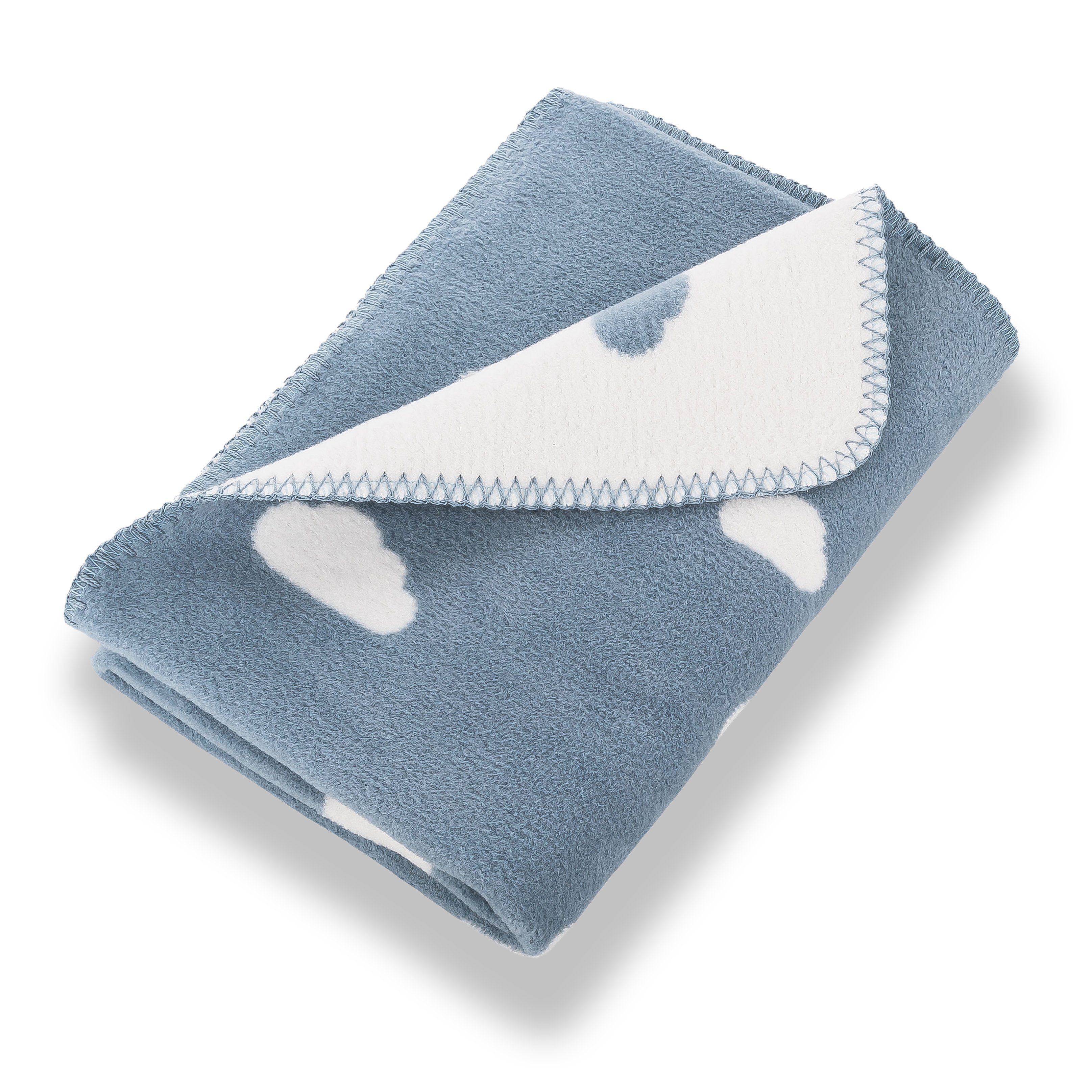 Babydecke mit Wolken aus 100% Bio-Baumwolle, günstig online kaufen