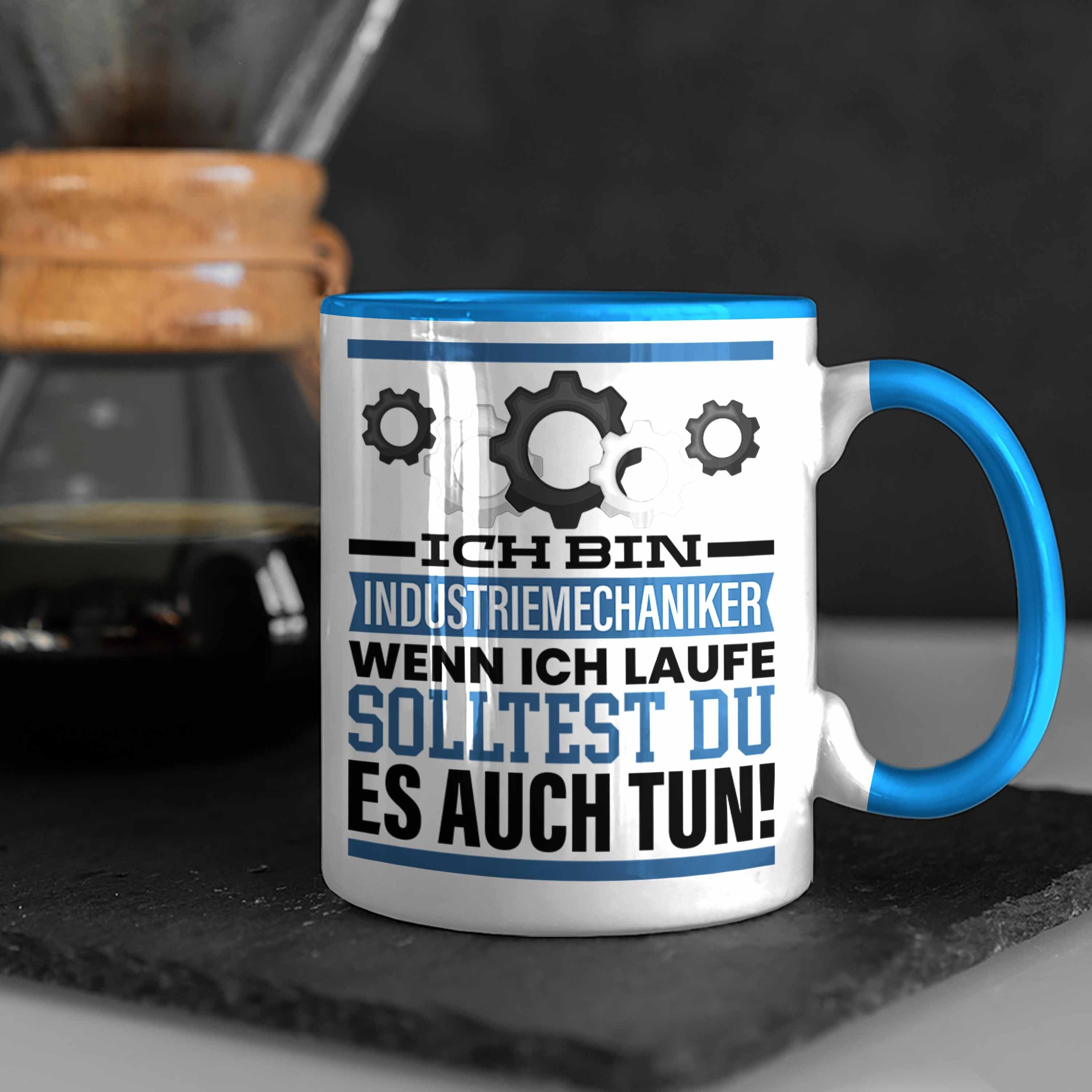 Trendation Ich Tasse Industriemechaniker Tasse Geschenkidee Männer Spruch Blau Wenn Geschenk
