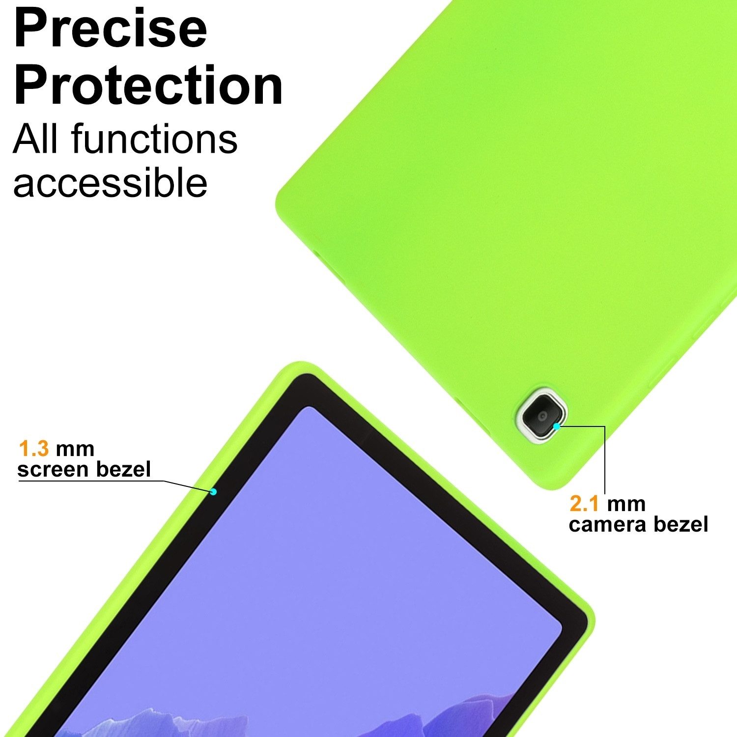 Wigento Tablet-Hülle Für Samsung Galaxy Tab A9 Plus TPU Silikon Hülle Ultra dünn Hellgrün