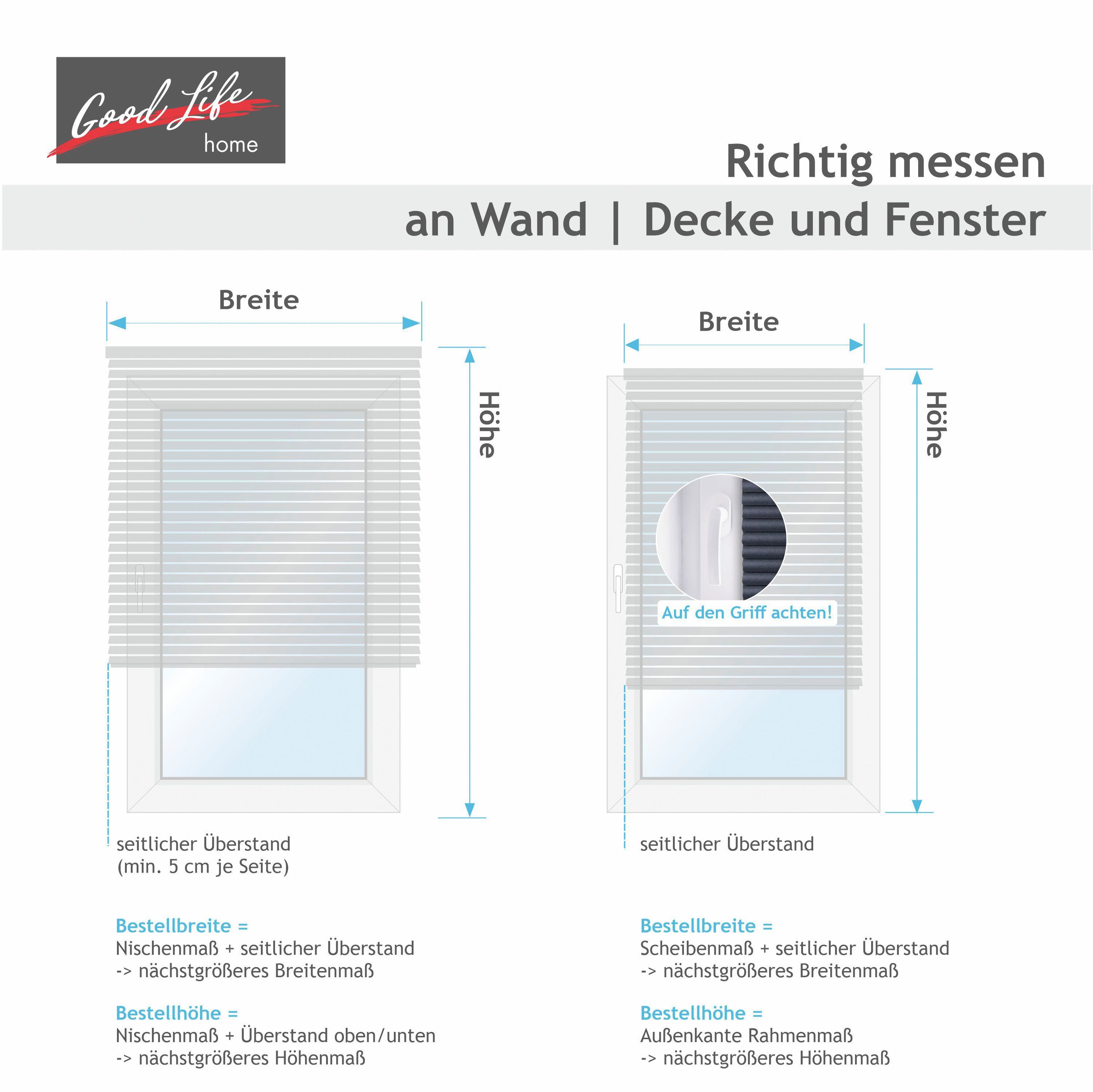 Good Life Jalousie Matti, ohne Bohren, freihängend, Klemmfix-Jalousie aus Aluminium