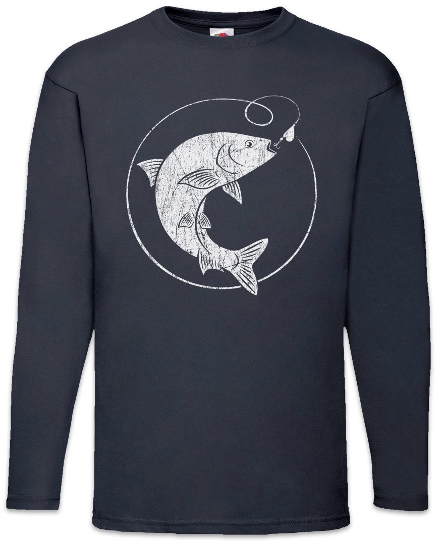 Urban Backwoods Langarmshirt Fishing II Langarm T-Shirt Fischen Fischer Fish Angelrute Angler (1-tlg) Angeln Sport Verein Rod