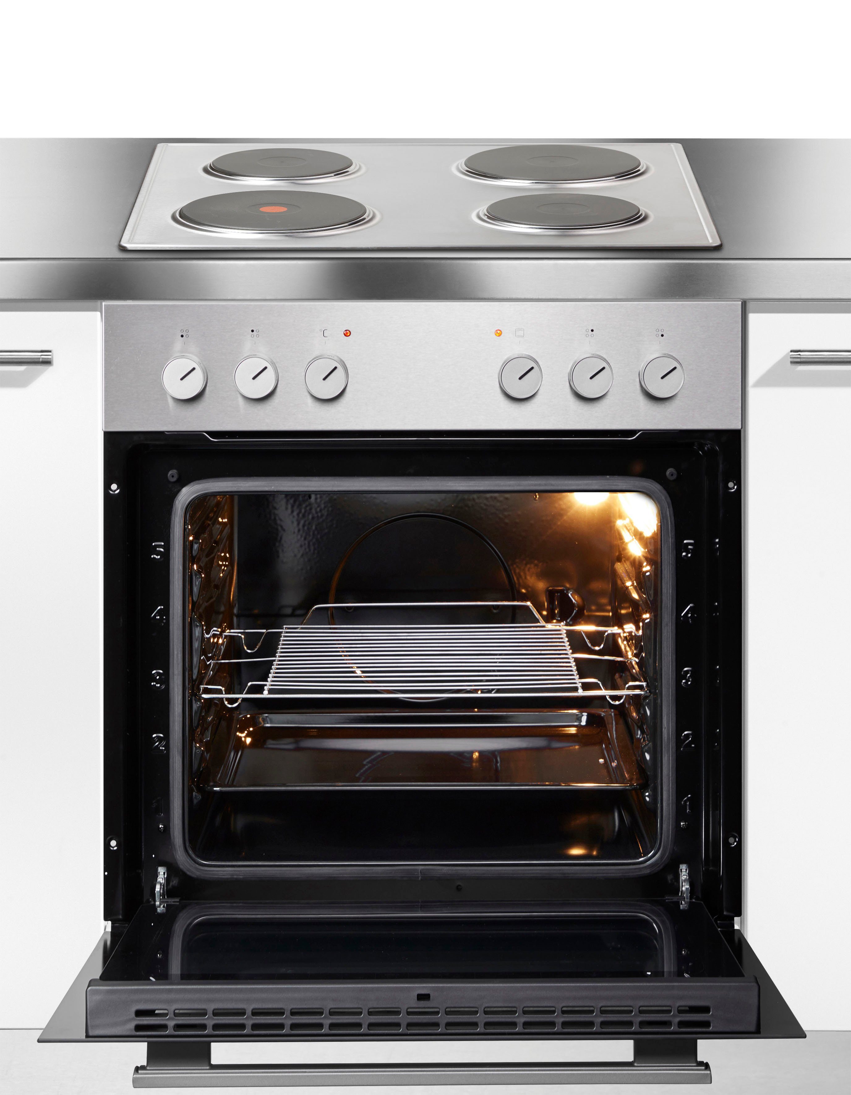 Amica Elektro-Herd-Set EHE 932 000 E, Steam Clean