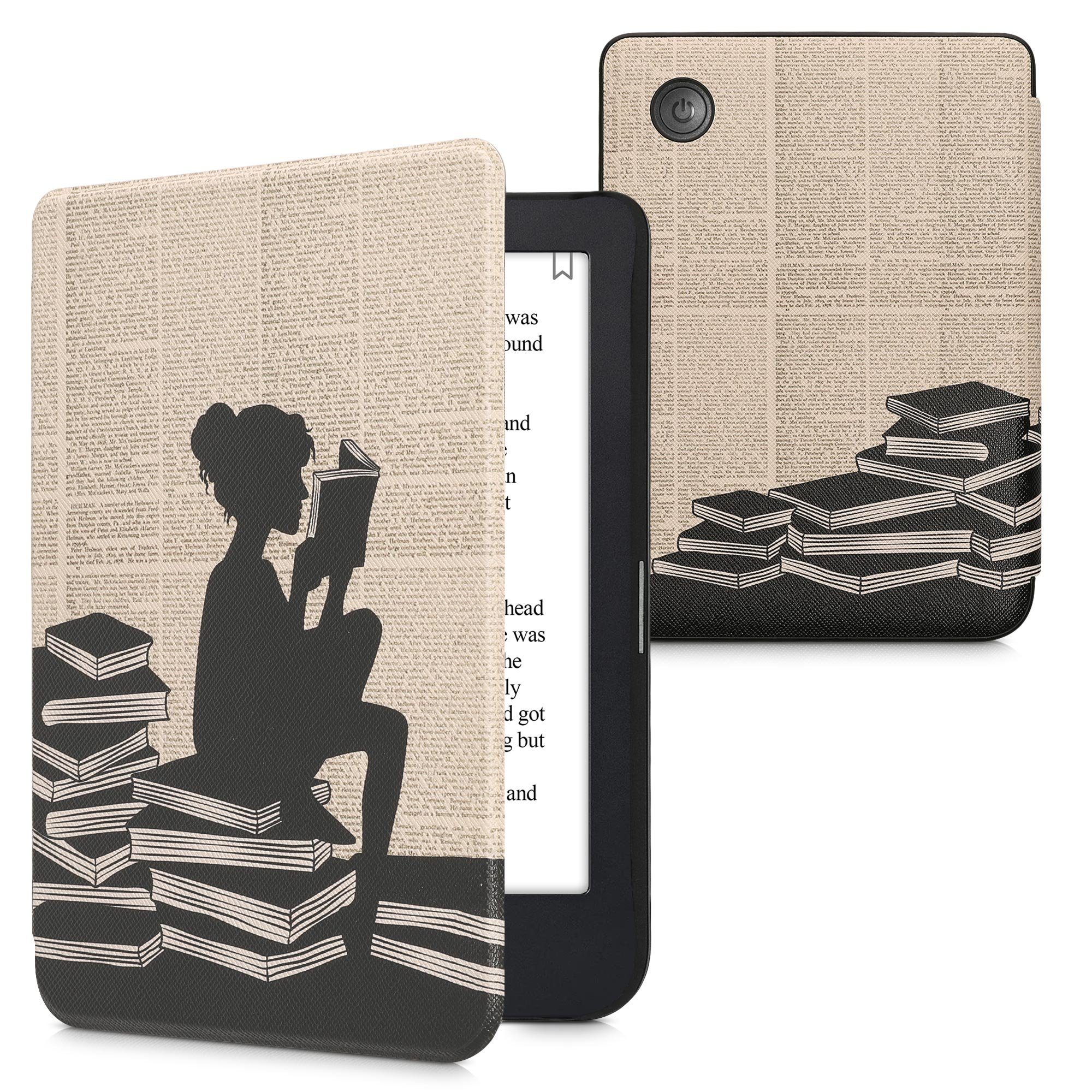 kwmobile E-Reader-Hülle Klapphülle für Kobo Clara 2E / Tolino Shine 4, Hülle eReader