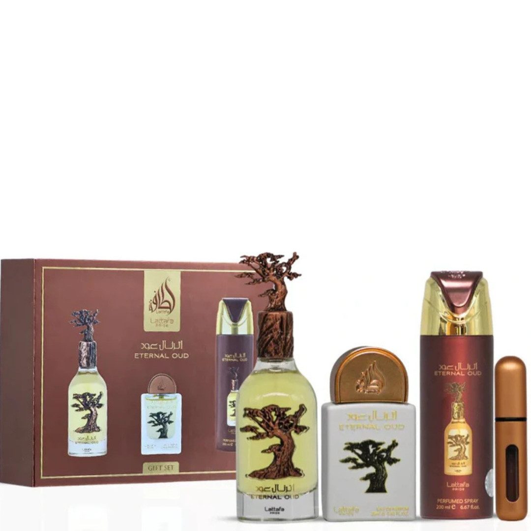 Lattafa Pride Duft-Set Eternal Oud Giftset, 3-tlg.