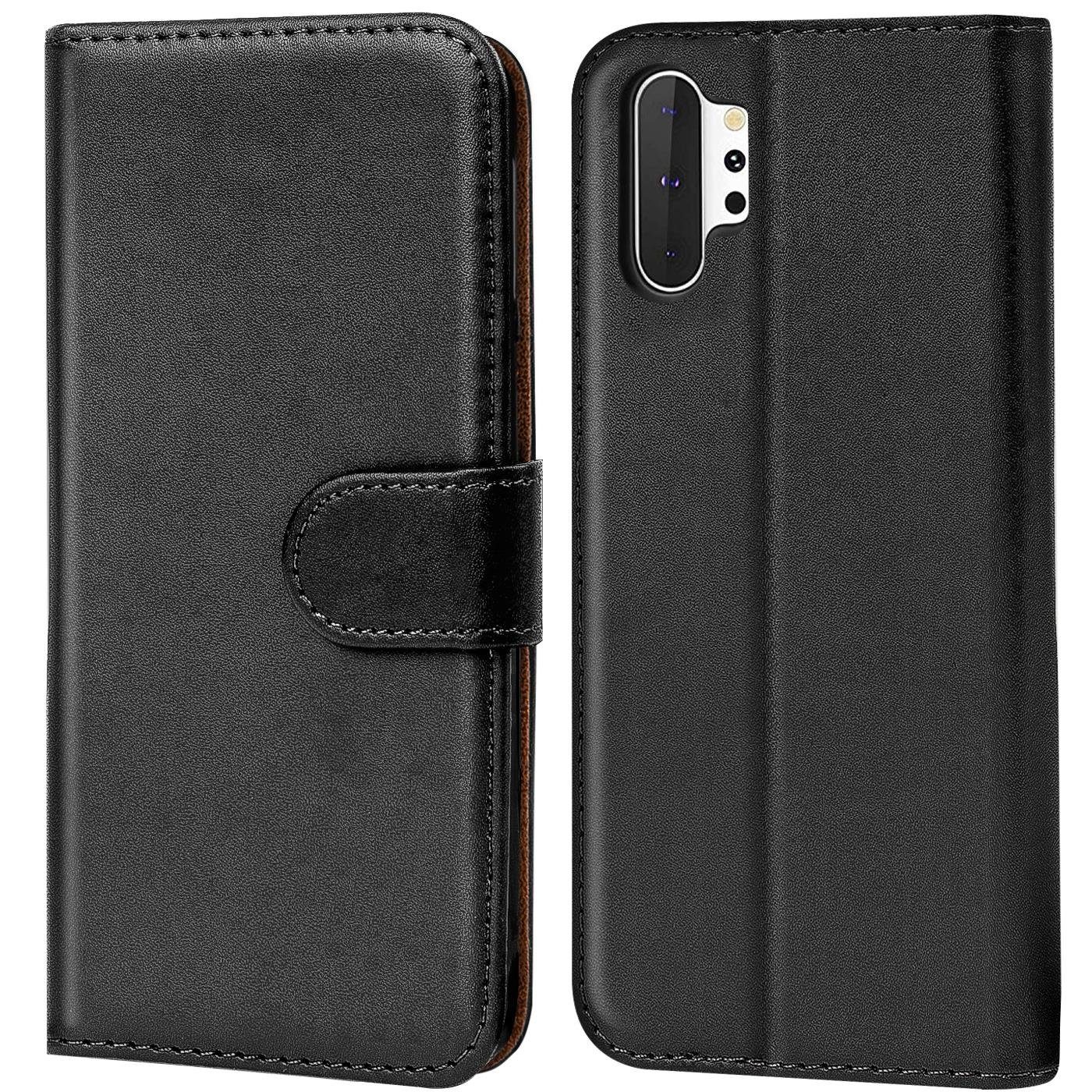 CoolGadget Handyhülle Book Case Handy Tasche für Samsung Galaxy Note 10 Plus 6,8 Zoll, Hülle Klapphülle Flip Cover für Samsung Note 10+ Schutzhülle stoßfest