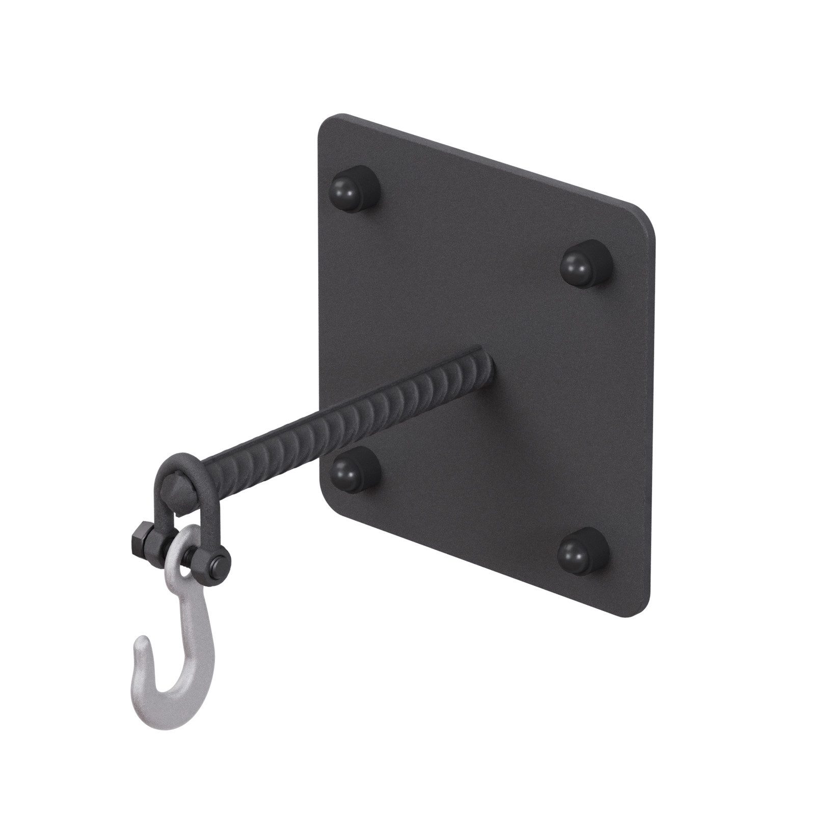 QLS Kleiderhaken Einzel Kurz, Flur, Loft, Schlafzimmer, Badezimmer, Restaurant, Bar, Büro, Garage, Werkstatt, Metall Wandhaken Industial Garderobenhaken Retro 1 Haken 10cm
