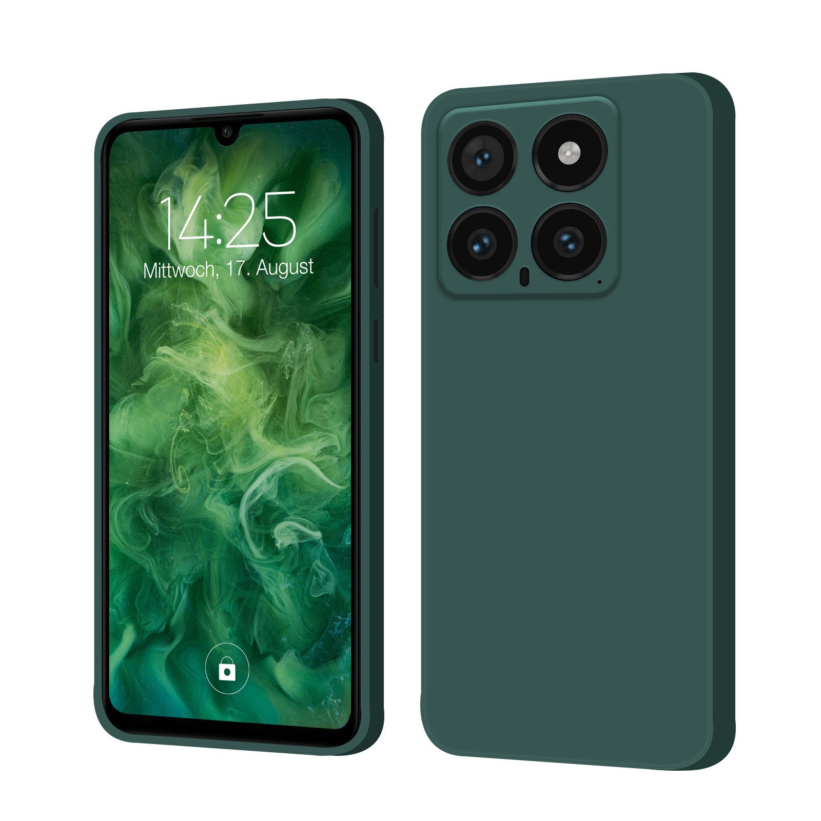 Tec-Expert Handyhülle SoftGrip Cover Hülle für Xiaomi 14 Pro, Handy Case Bumper integrierter Kameraschutz flexibel