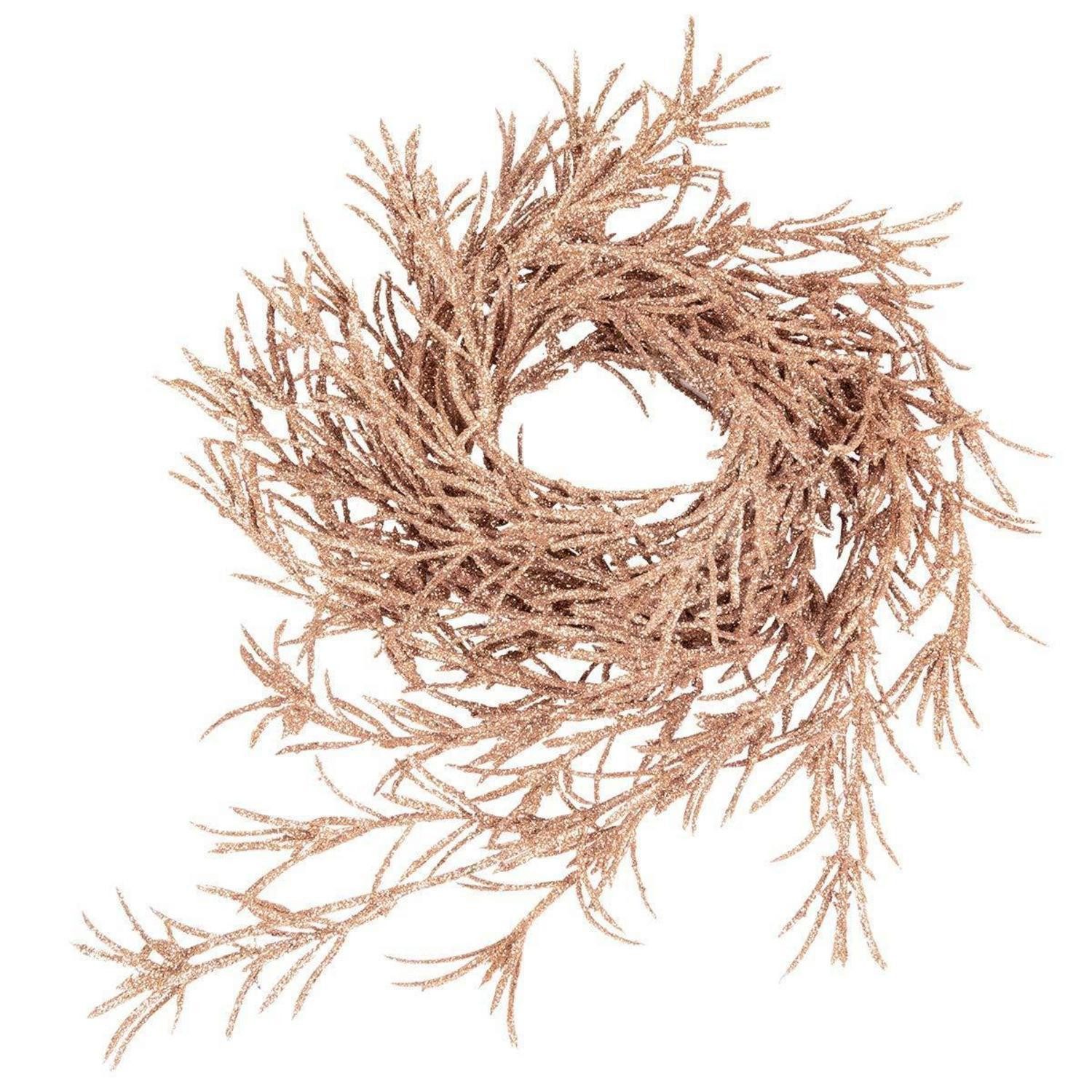LuxusKollektion Girlanden Girlande Tanne rosa-gold 3er-Set 183cm