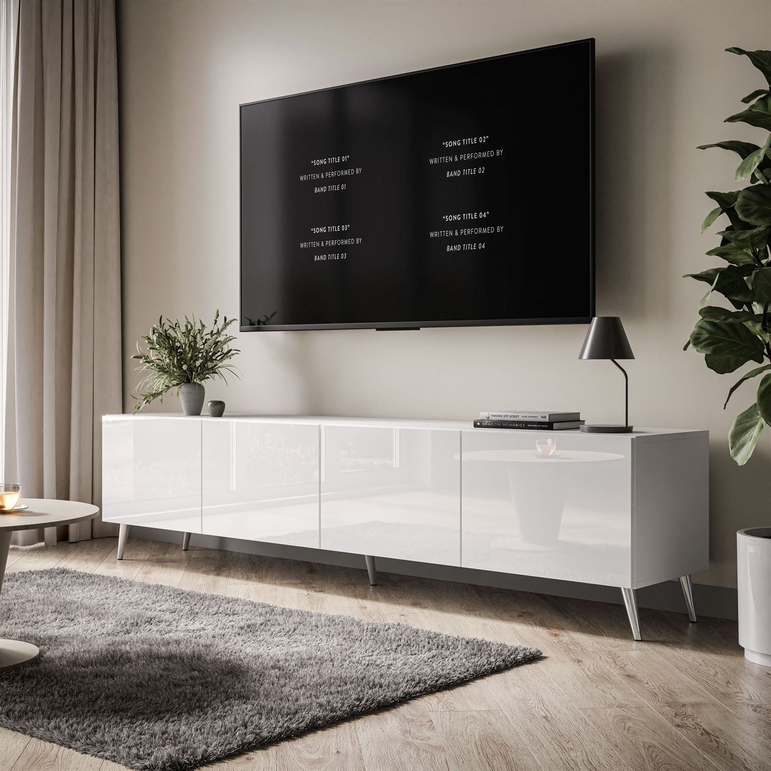 ALLHOUSE24 TV-Schrank LOGANTE 200 cm Breite günstig online kaufen