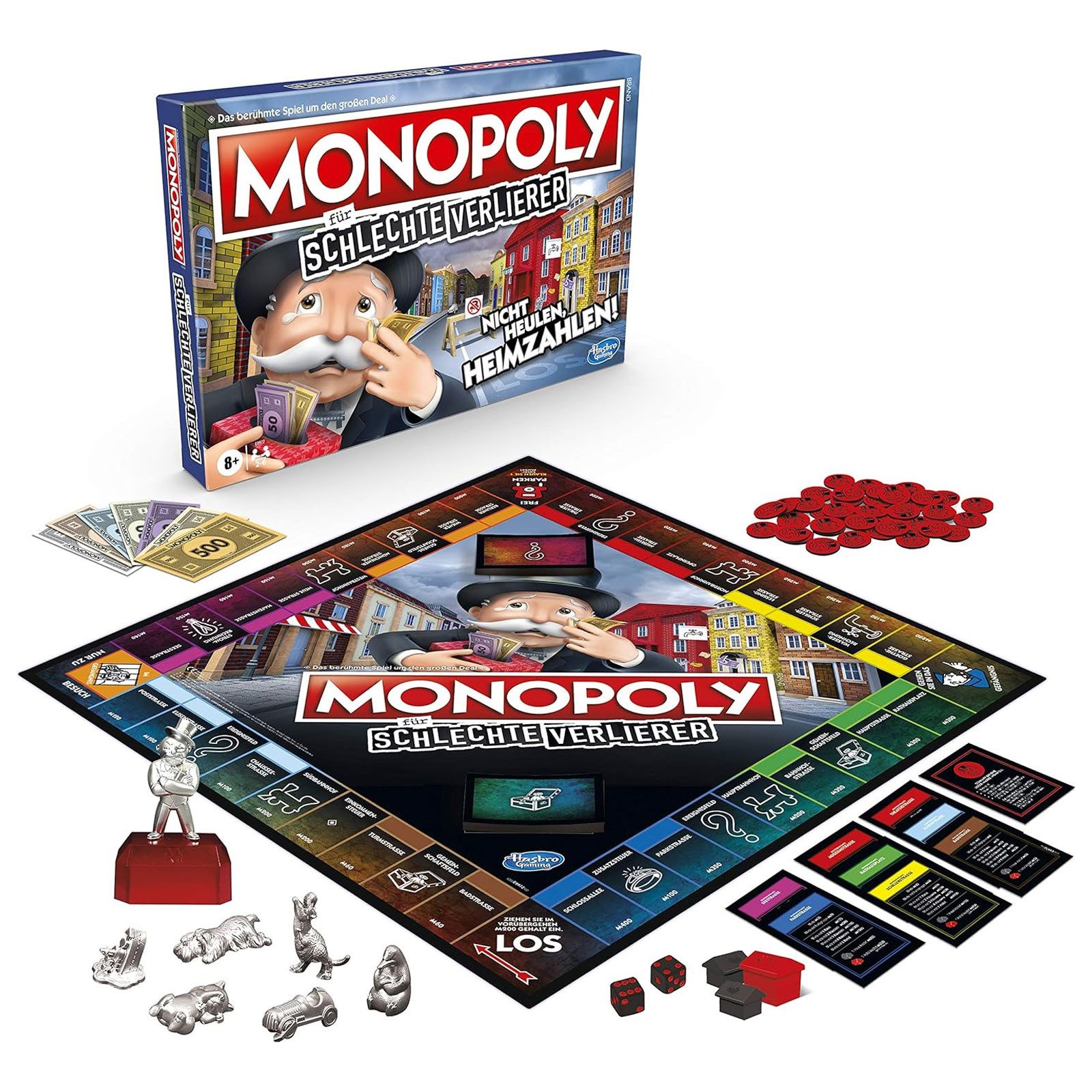 Hasbro Monopoly für schlechte Verlierer Brettspiel Spielbausteine – Bild 4 von 5