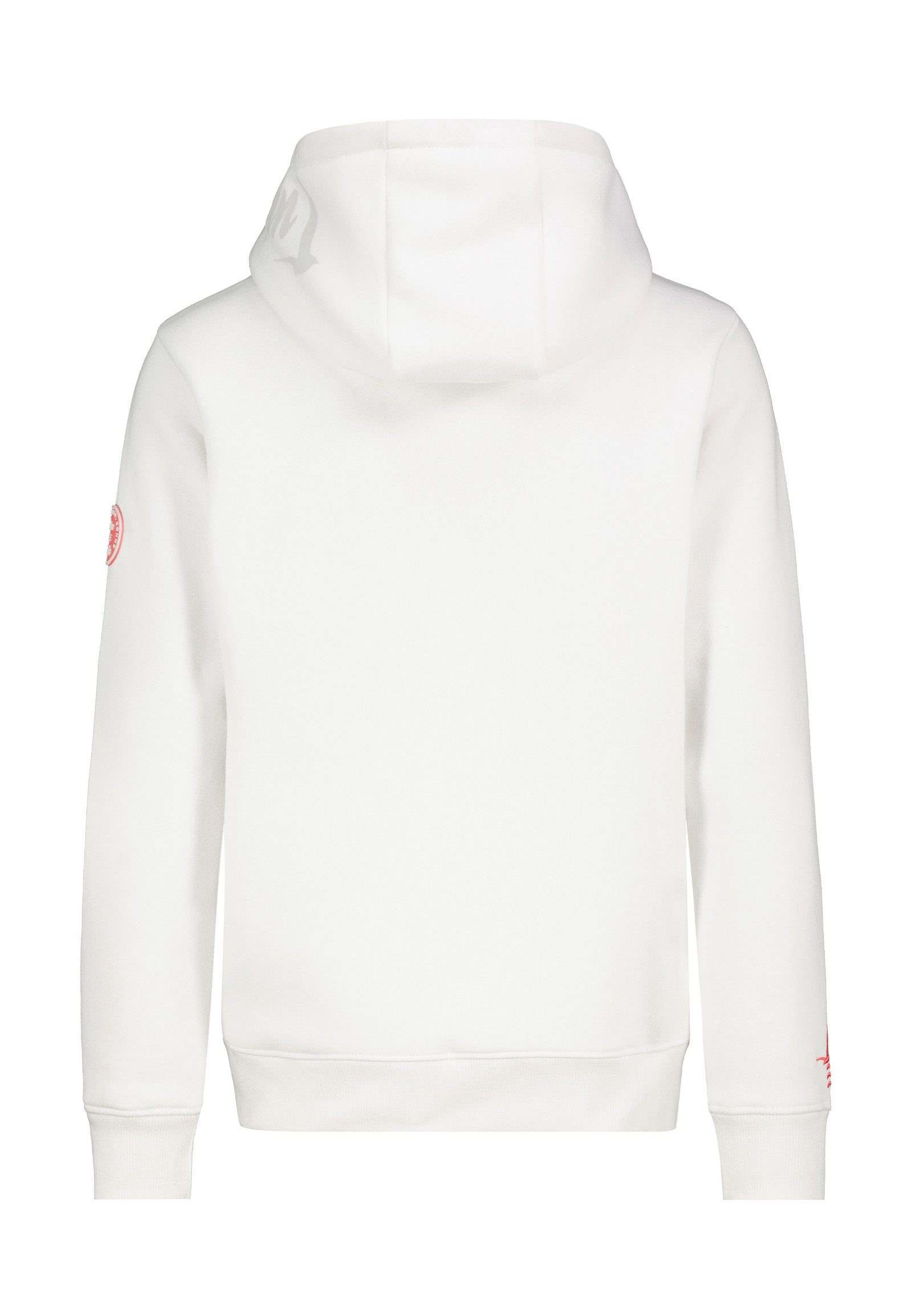 Eight2Nine Kapuzenpullover Damen Hoodie mit Küstenbackprint Sweater, Kapuzensweatshirt mit Kängurutasche, mit Kapuze