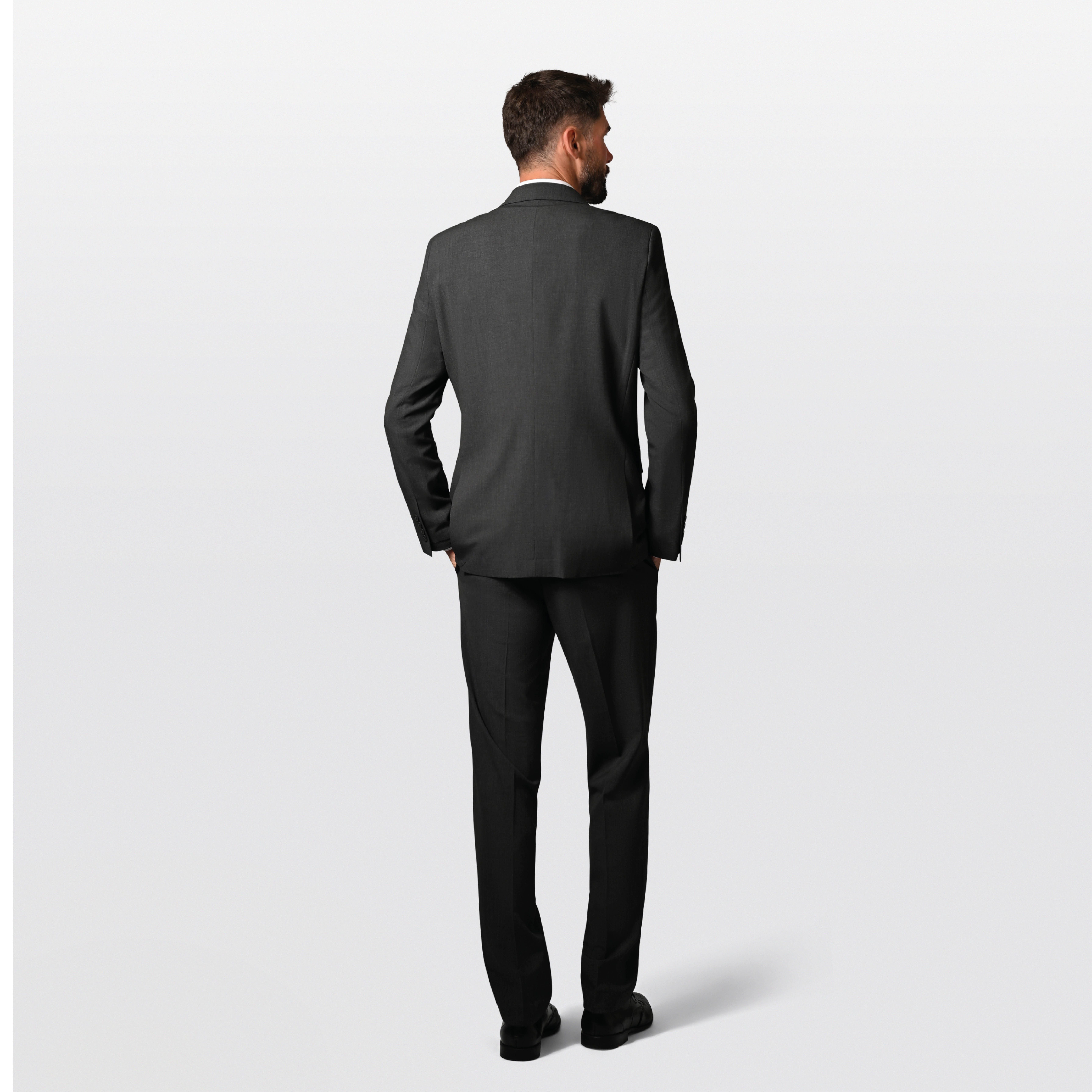 Hirschthal Anzug Herren Business Anzug Regular Fit (Anzughose & Sakko, 2-tlg., Anzug Set) im modernen Look, mit Kleidersack