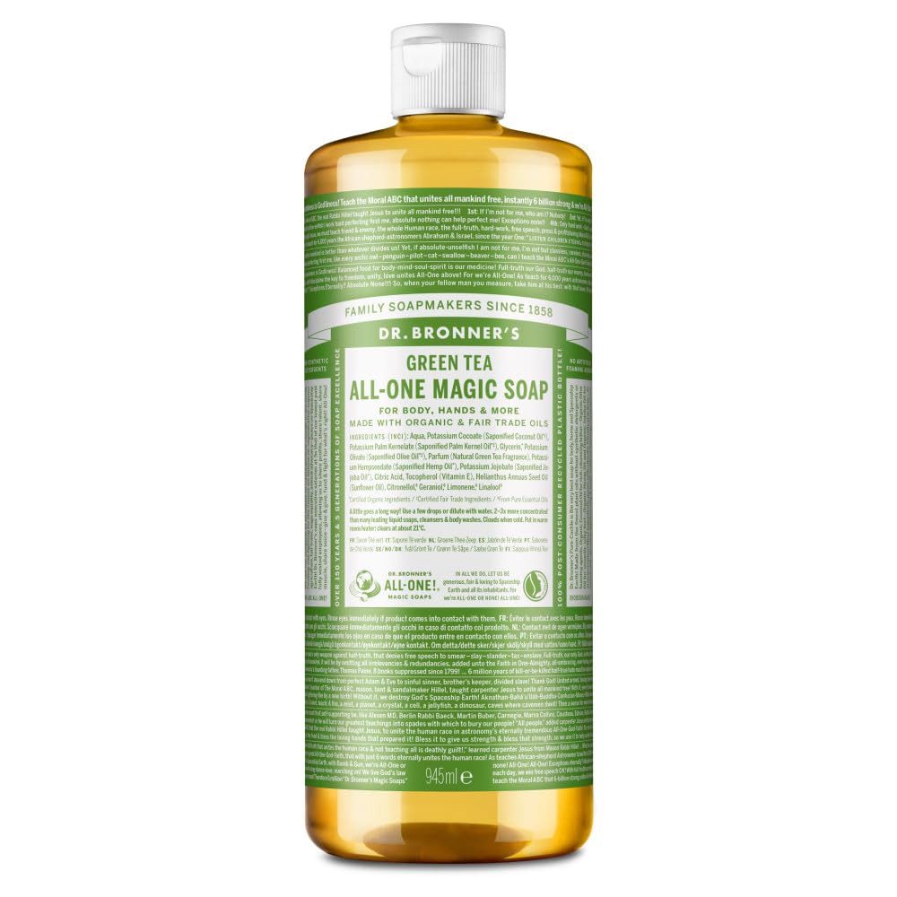 Dr. Bronners Flüssigseife Grüner Tee, 1-tlg., Liquid Soap 945 ml