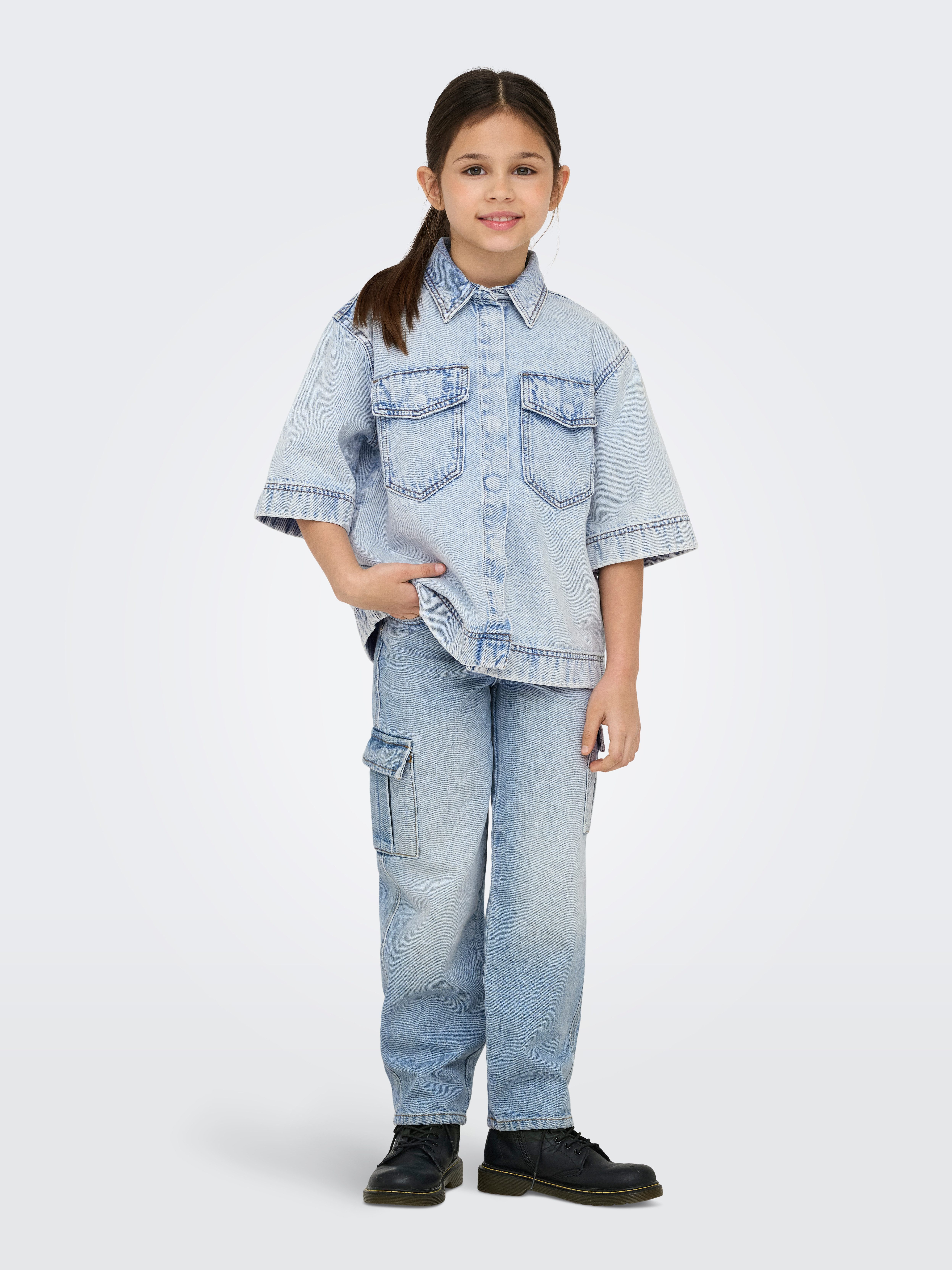 KIDS ONLY Cargojeans KOGHARMONY WIDE CARGO CARROT AZG NOOS