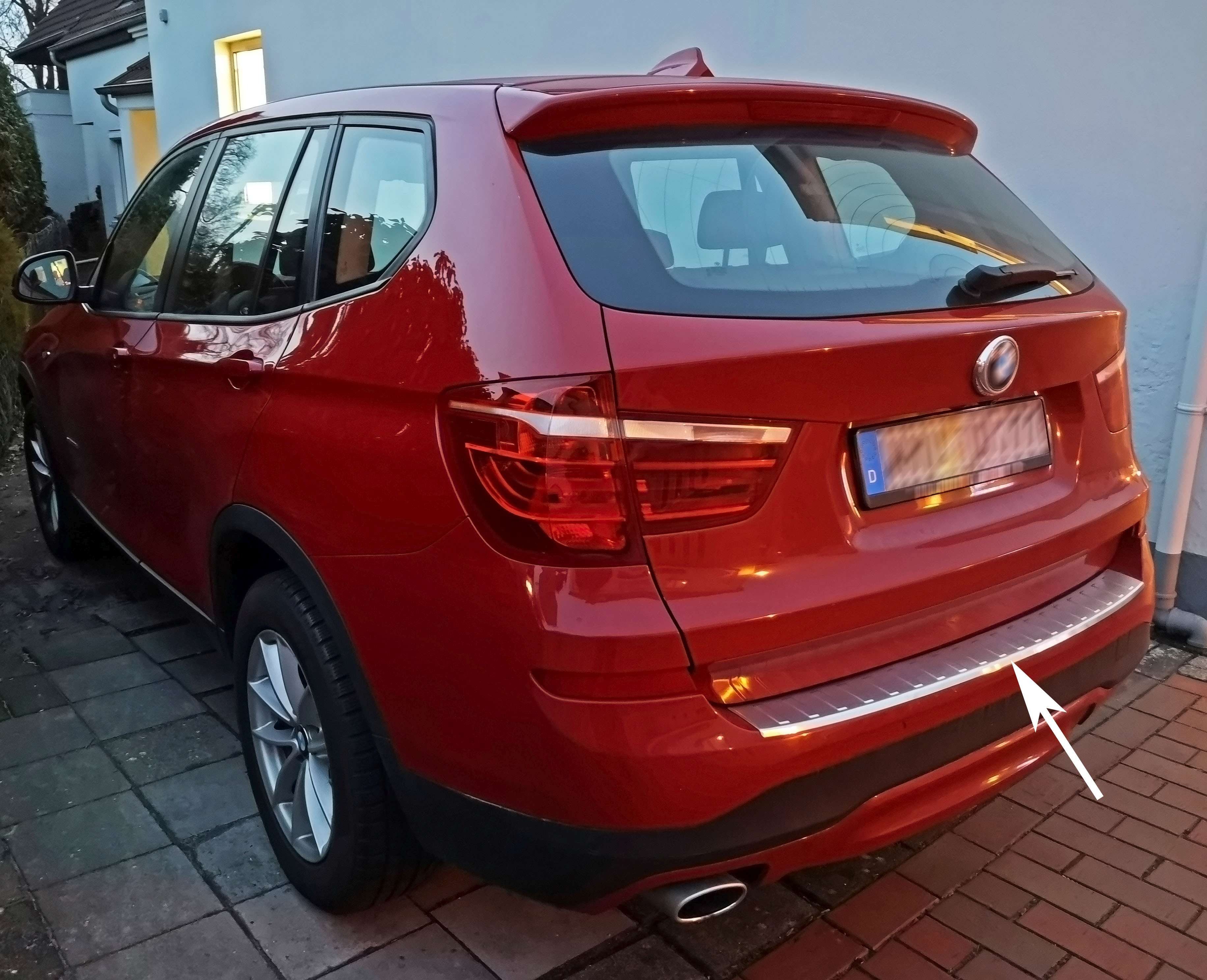 Ladekantenschutz für BMW X3 F25, BJ 2010-2017 Stoßstangenschutz